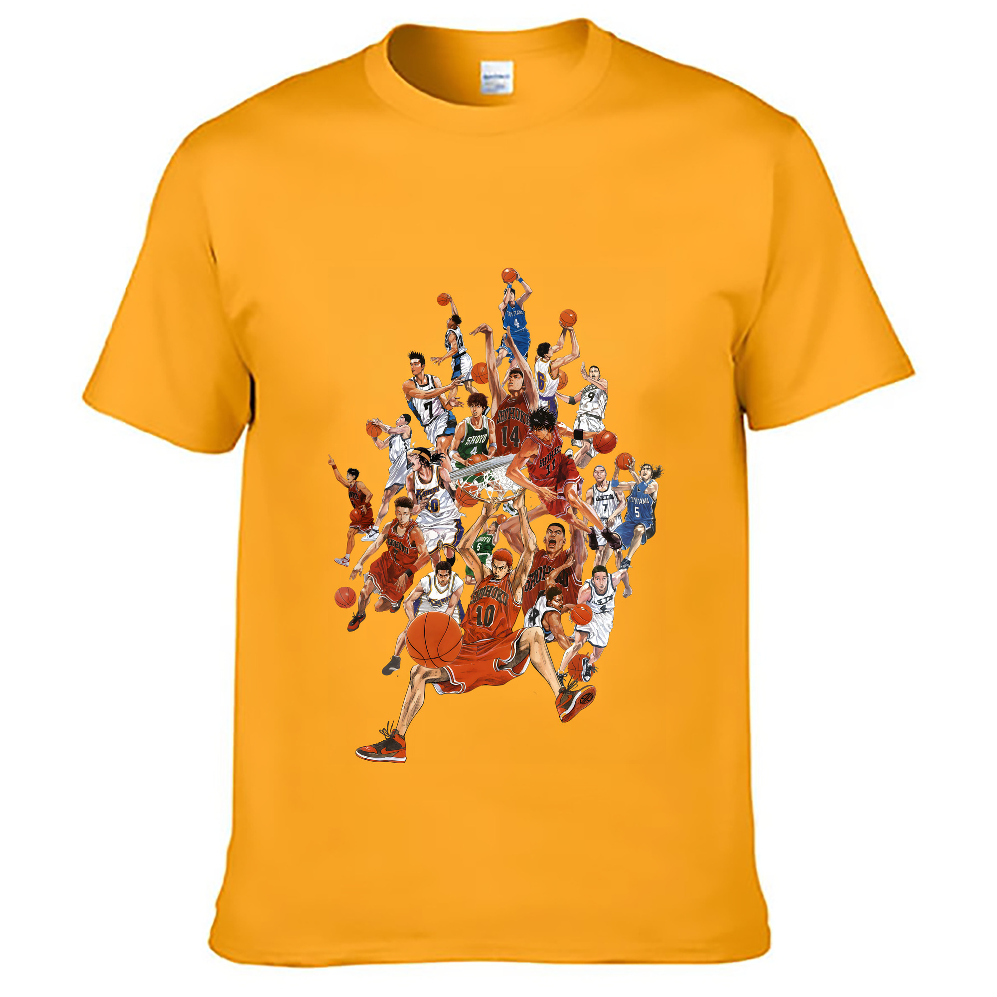 （画像用） SLAM DUNK／スラムダンク 綿100％ メンズ半袖Tシャツ｜肌触りやわらか＆通気性