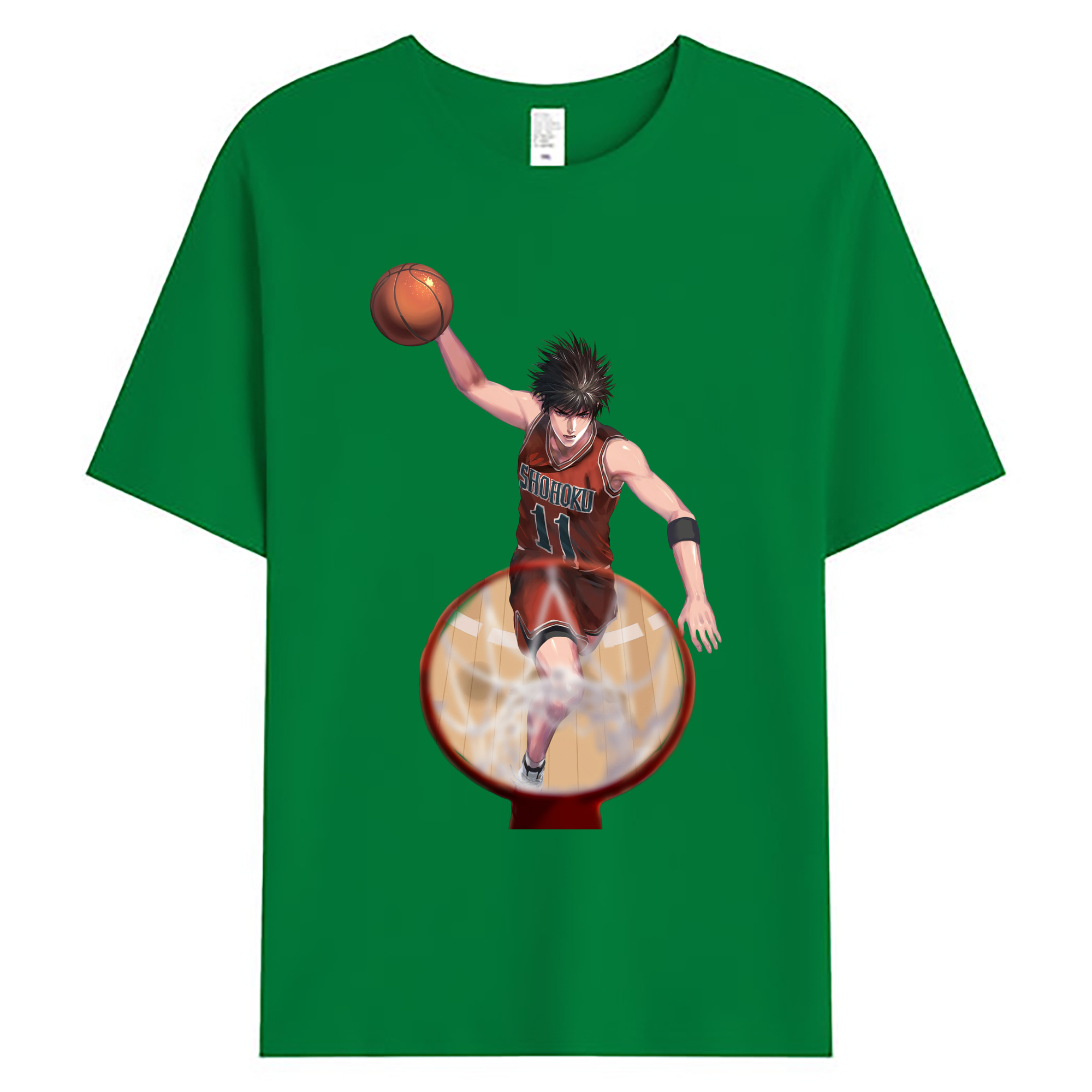 （画像用） SLAM DUNK／スラムダンク 綿100％ メンズ半袖Tシャツ｜肌触りやわらか＆通気性