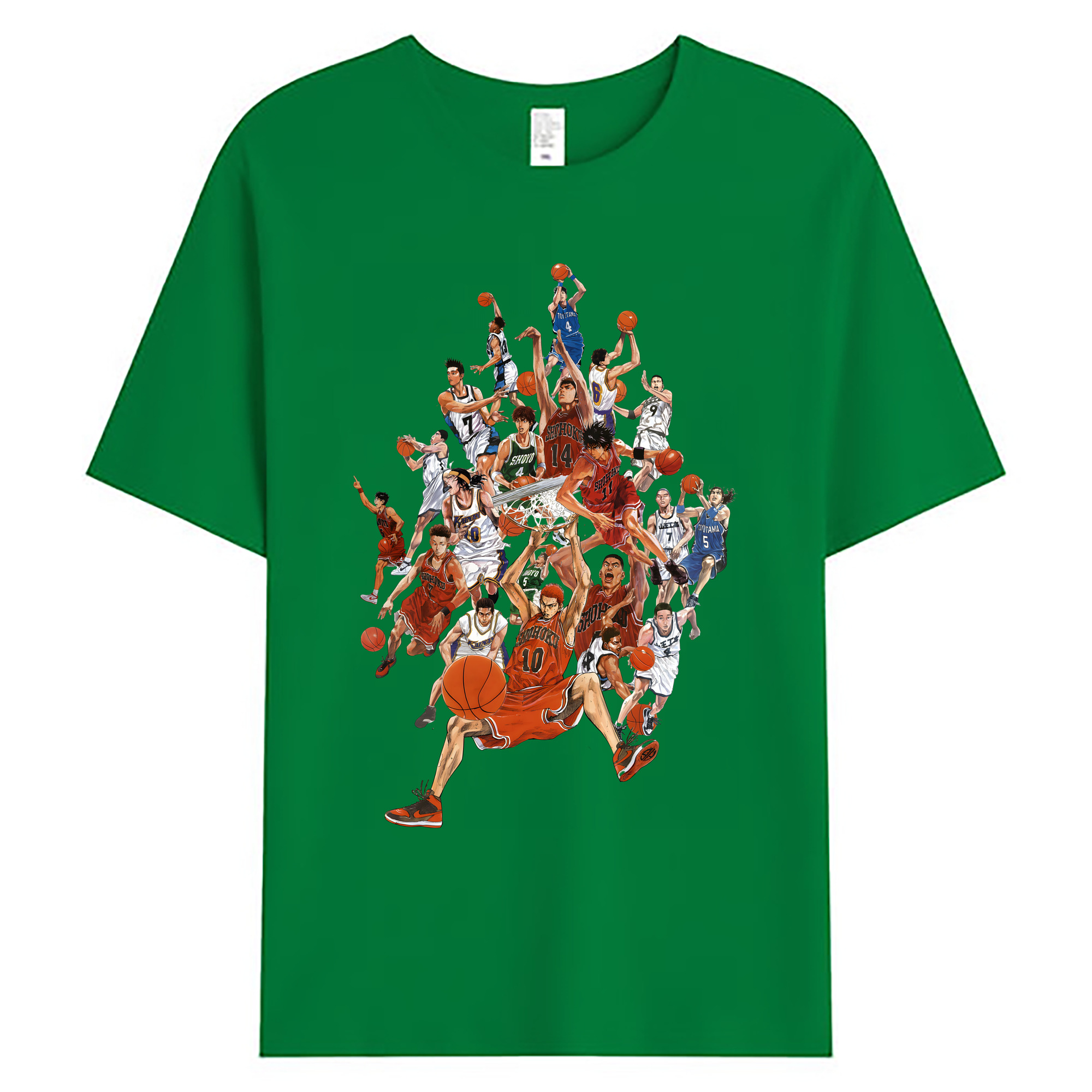 （画像用） SLAM DUNK／スラムダンク 綿100％ メンズ半袖Tシャツ｜肌触りやわらか＆通気性