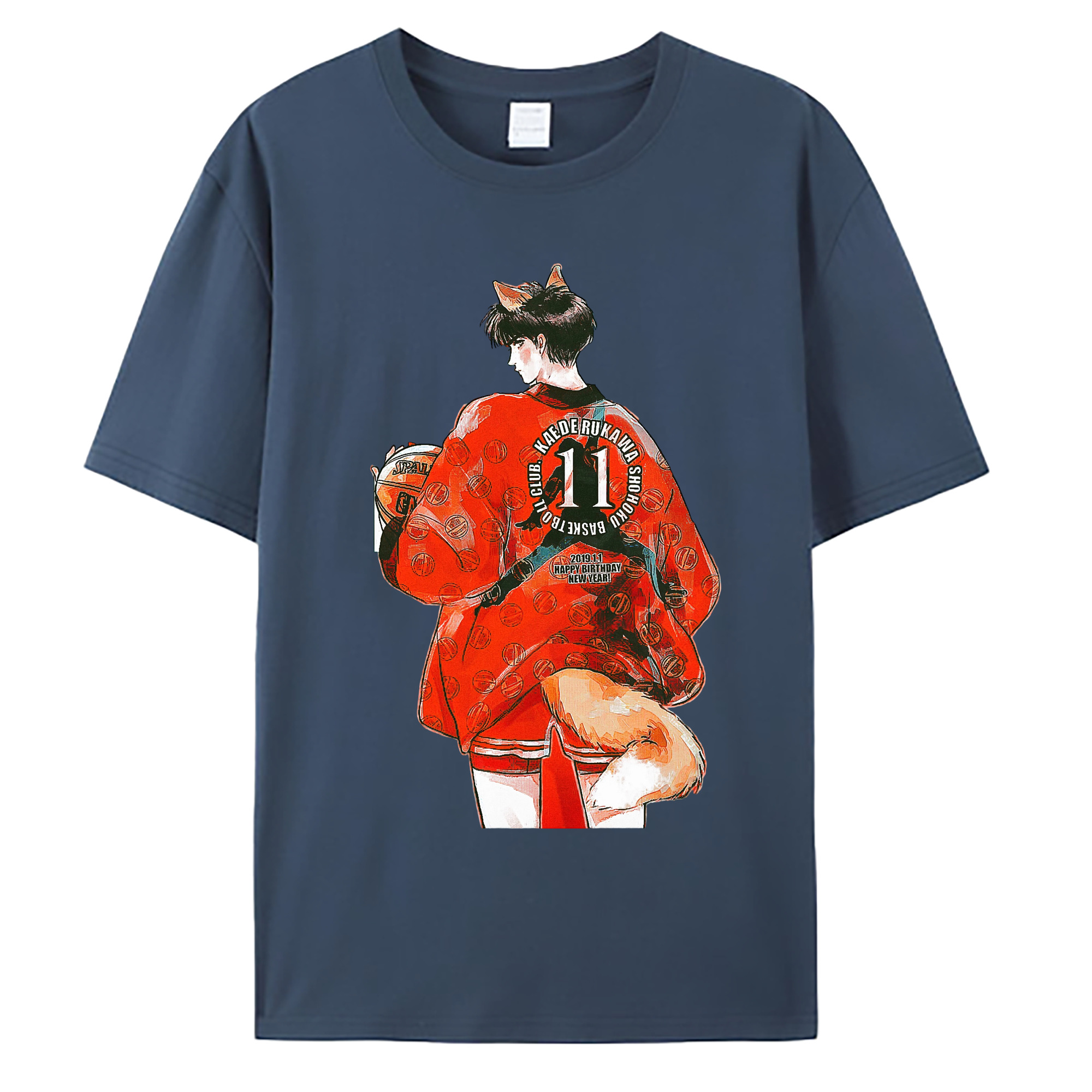 （画像用） SLAM DUNK／スラムダンク 綿100％ メンズ半袖Tシャツ｜肌触りやわらか＆通気性
