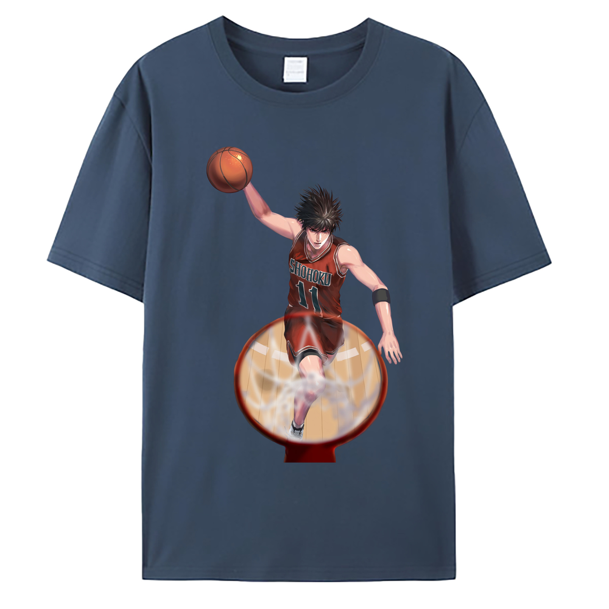 （画像用） SLAM DUNK／スラムダンク 綿100％ メンズ半袖Tシャツ｜肌触りやわらか＆通気性