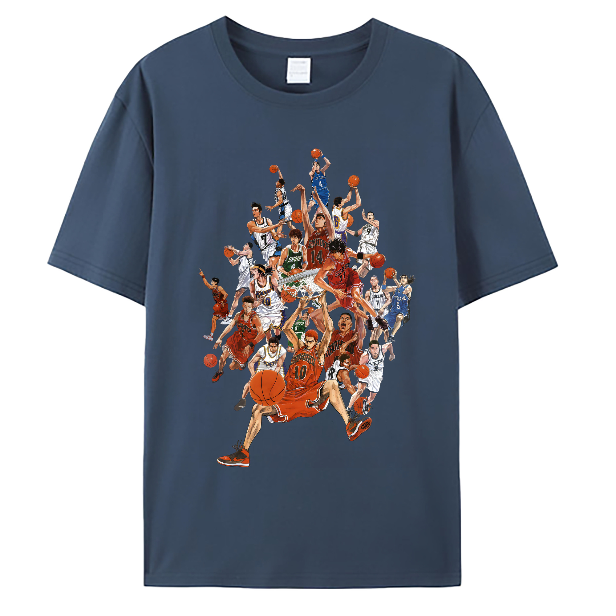 （画像用） SLAM DUNK／スラムダンク 綿100％ メンズ半袖Tシャツ｜肌触りやわらか＆通気性