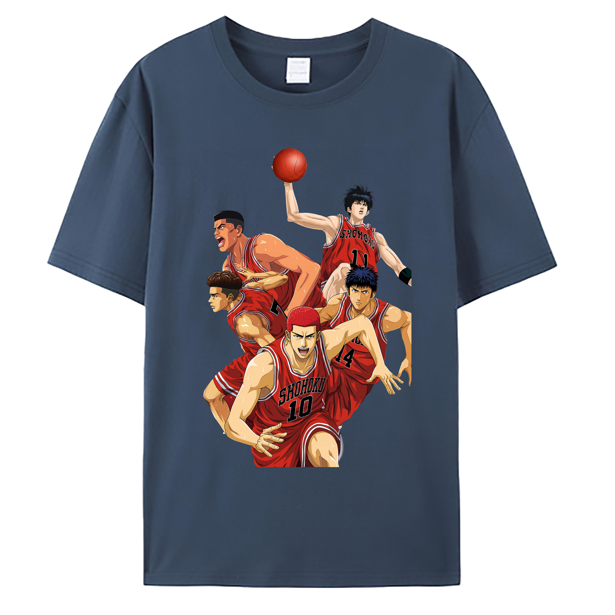 （画像用） SLAM DUNK／スラムダンク 綿100％ メンズ半袖Tシャツ｜肌触りやわらか＆通気性