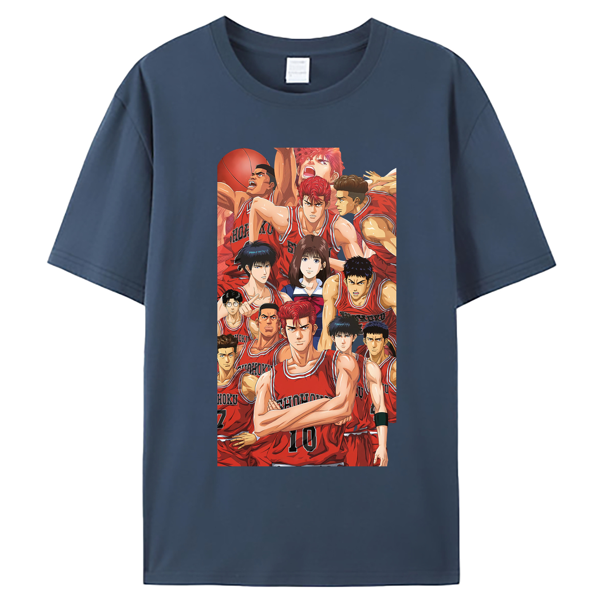 （画像用） SLAM DUNK／スラムダンク 綿100％ メンズ半袖Tシャツ｜肌触りやわらか＆通気性