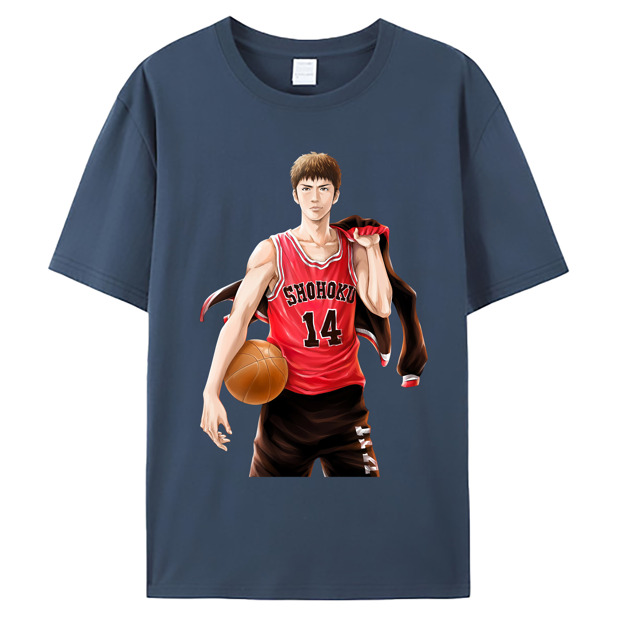 （画像用） SLAM DUNK／スラムダンク 綿100％ メンズ半袖Tシャツ｜肌触りやわらか＆通気性