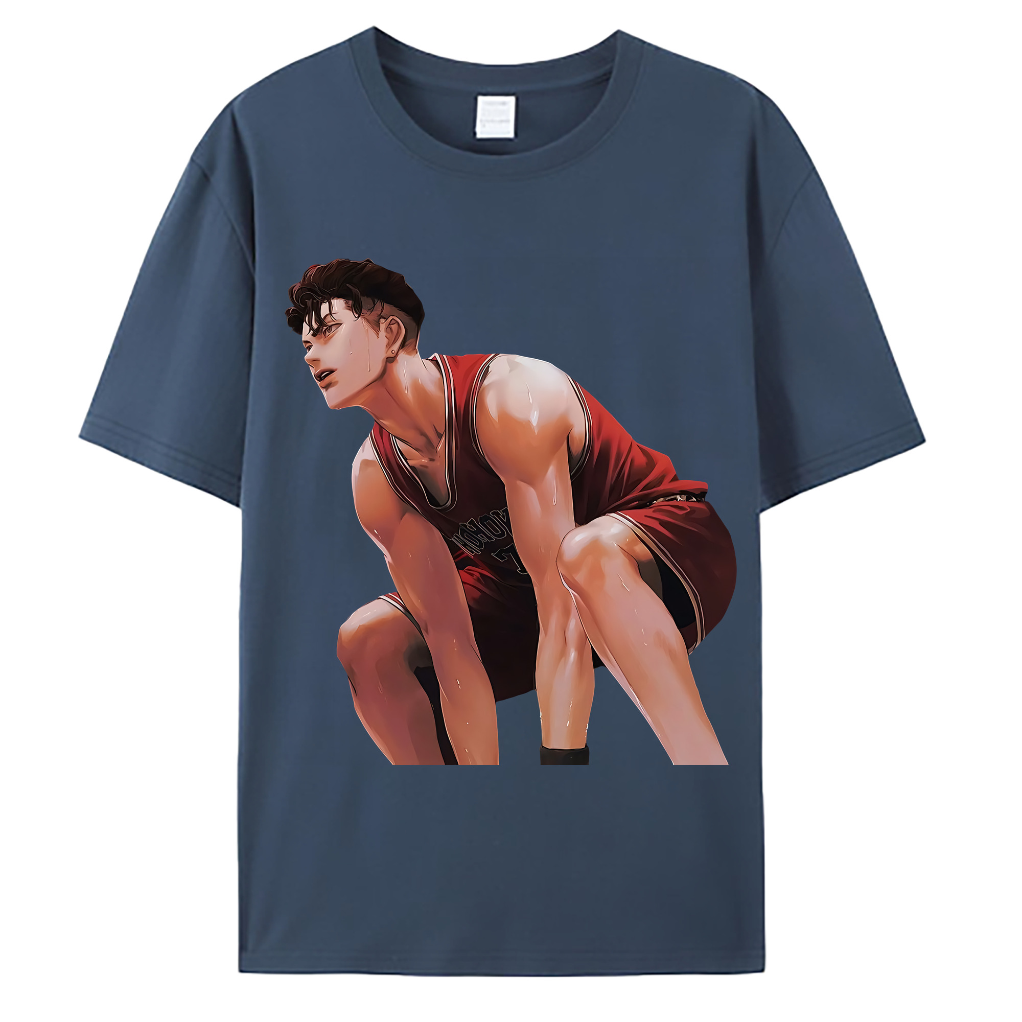 （画像用） SLAM DUNK／スラムダンク 綿100％ メンズ半袖Tシャツ｜肌触りやわらか＆通気性