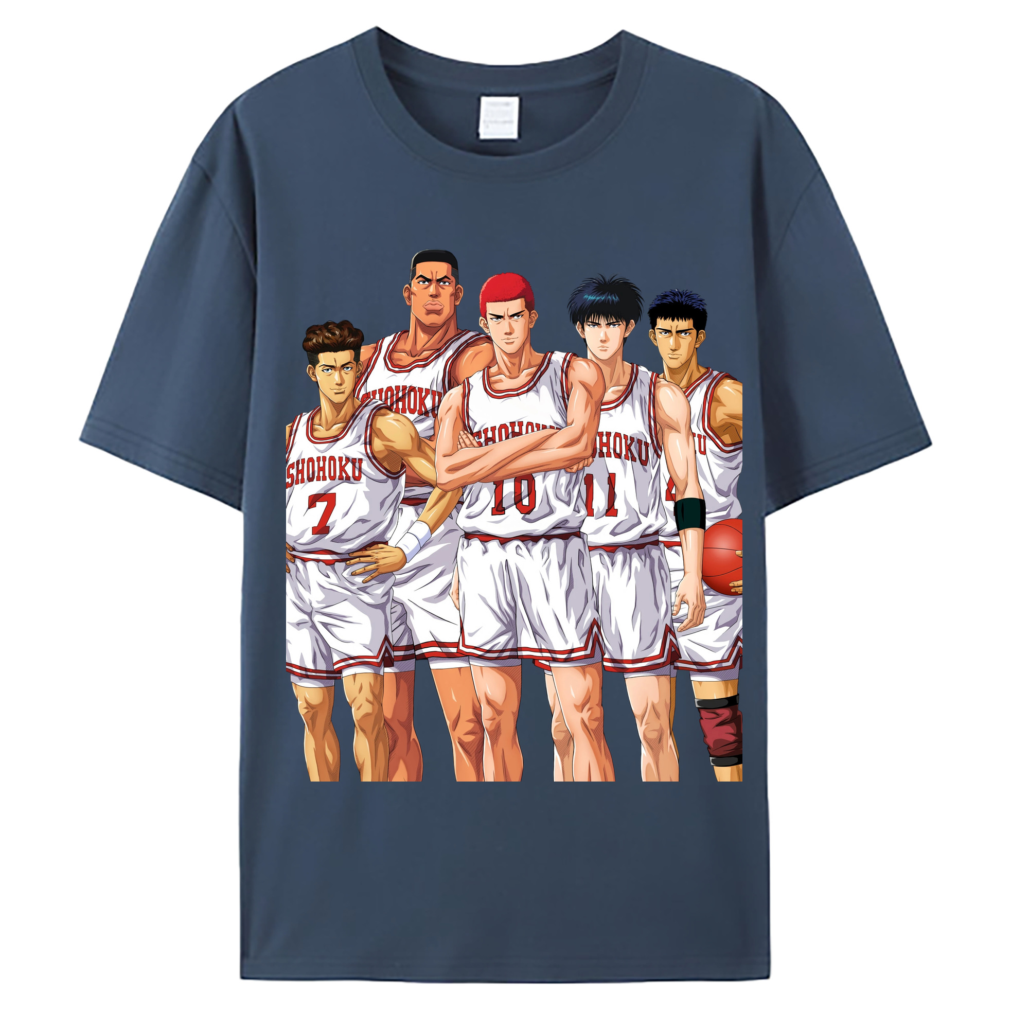 （画像用） SLAM DUNK／スラムダンク 綿100％ メンズ半袖Tシャツ｜肌触りやわらか＆通気性
