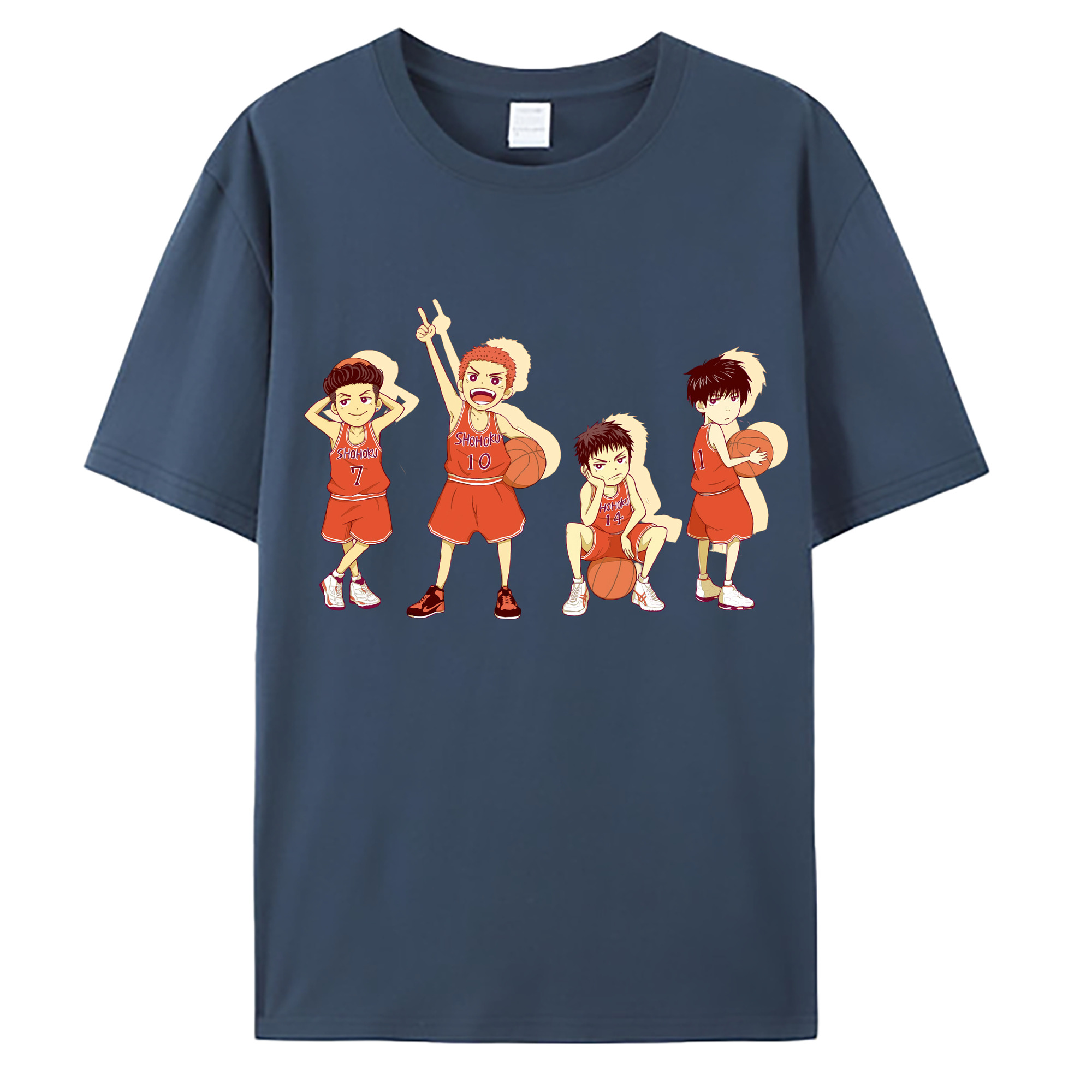 （画像用） SLAM DUNK／スラムダンク 綿100％ メンズ半袖Tシャツ｜肌触りやわらか＆通気性