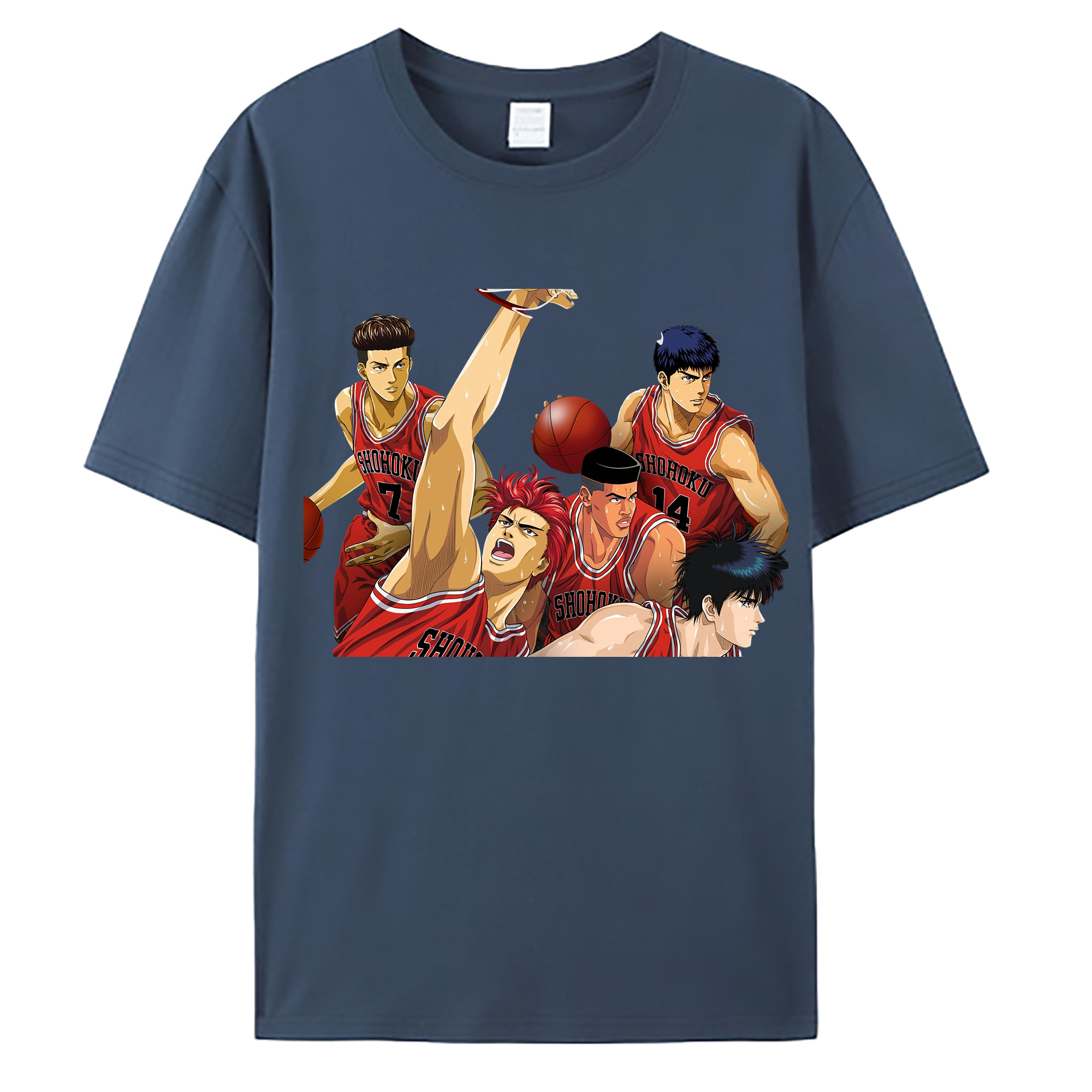 （画像用） SLAM DUNK／スラムダンク 綿100％ メンズ半袖Tシャツ｜肌触りやわらか＆通気性