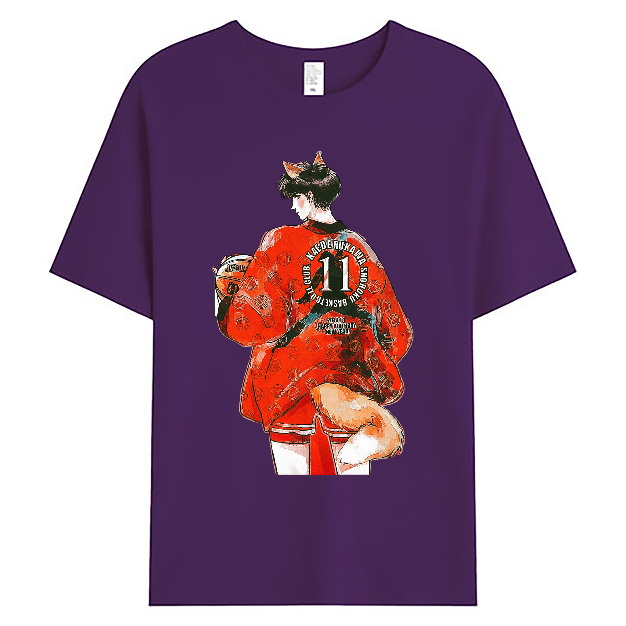 （画像用） SLAM DUNK／スラムダンク 綿100％ メンズ半袖Tシャツ｜肌触りやわらか＆通気性