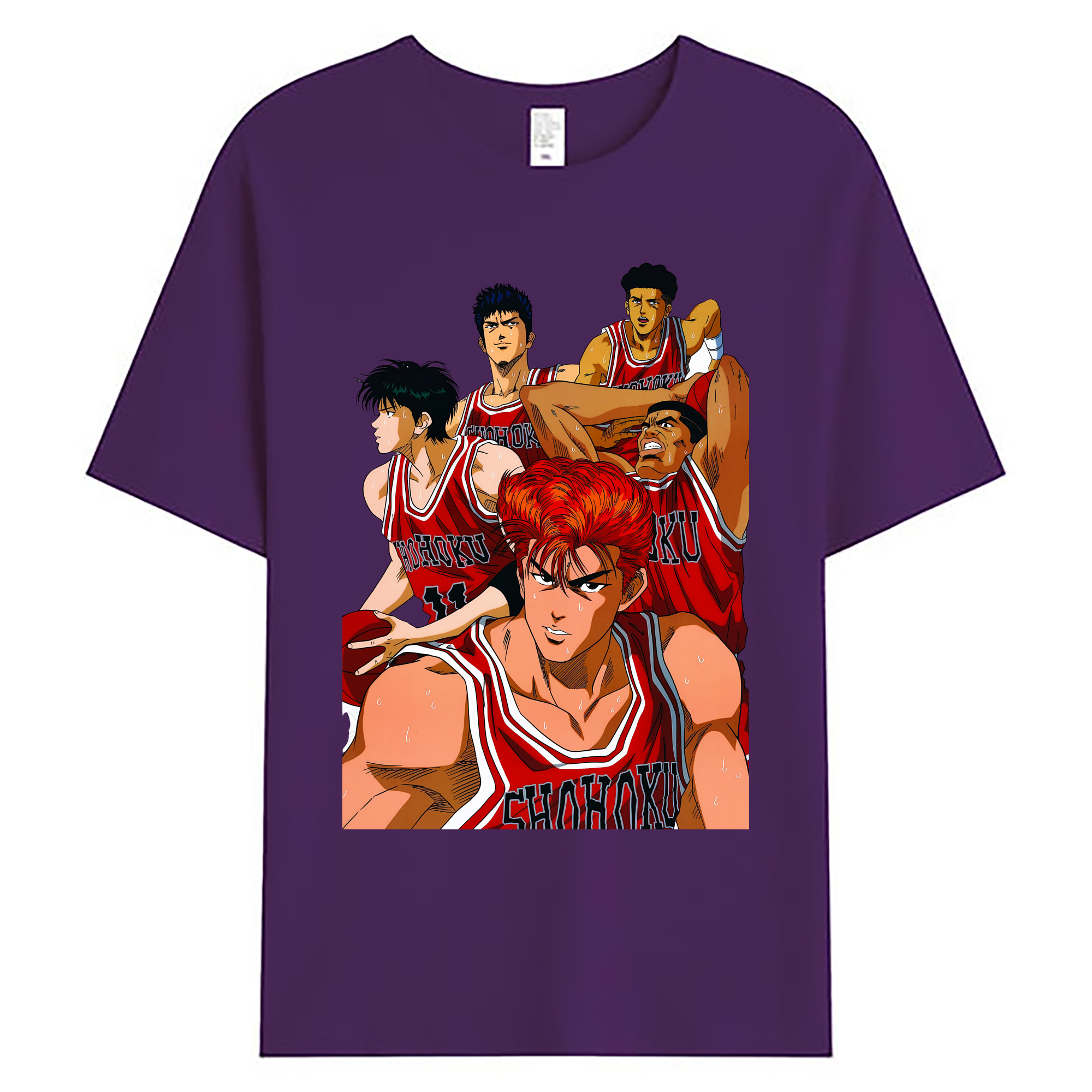 （画像用） SLAM DUNK／スラムダンク 綿100％ メンズ半袖Tシャツ｜肌触りやわらか＆通気性