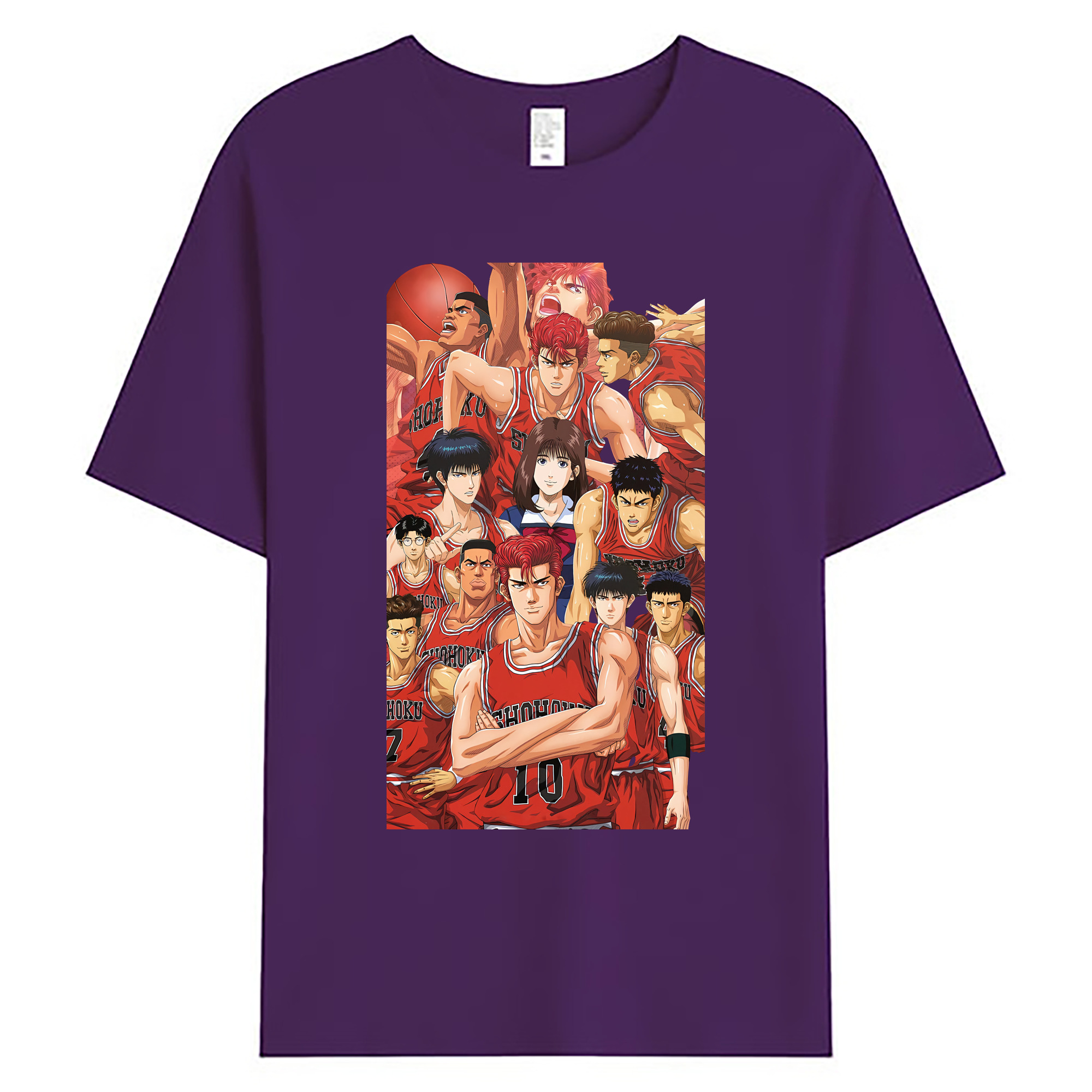 （画像用） SLAM DUNK／スラムダンク 綿100％ メンズ半袖Tシャツ｜肌触りやわらか＆通気性
