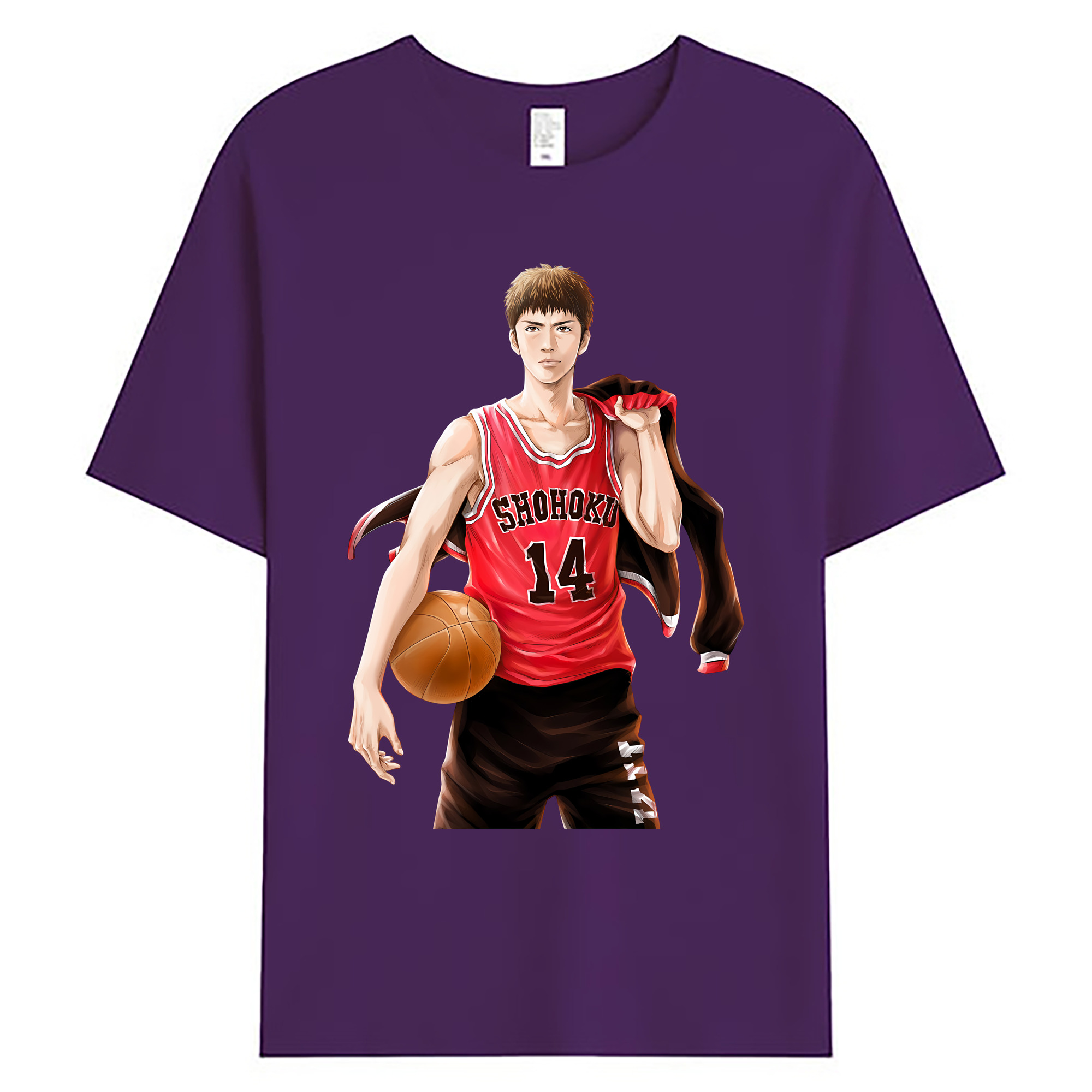 （画像用） SLAM DUNK／スラムダンク 綿100％ メンズ半袖Tシャツ｜肌触りやわらか＆通気性