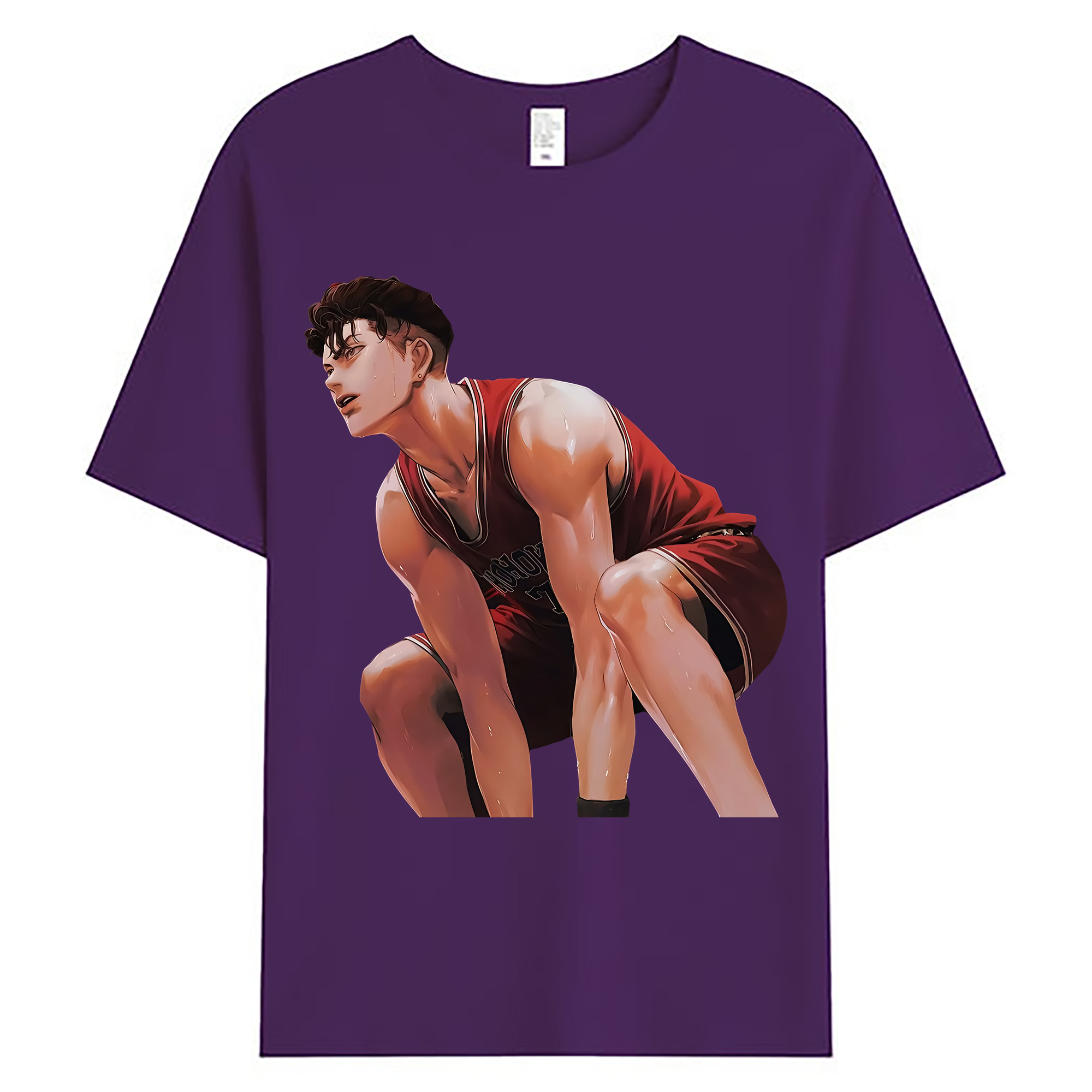 （画像用） SLAM DUNK／スラムダンク 綿100％ メンズ半袖Tシャツ｜肌触りやわらか＆通気性