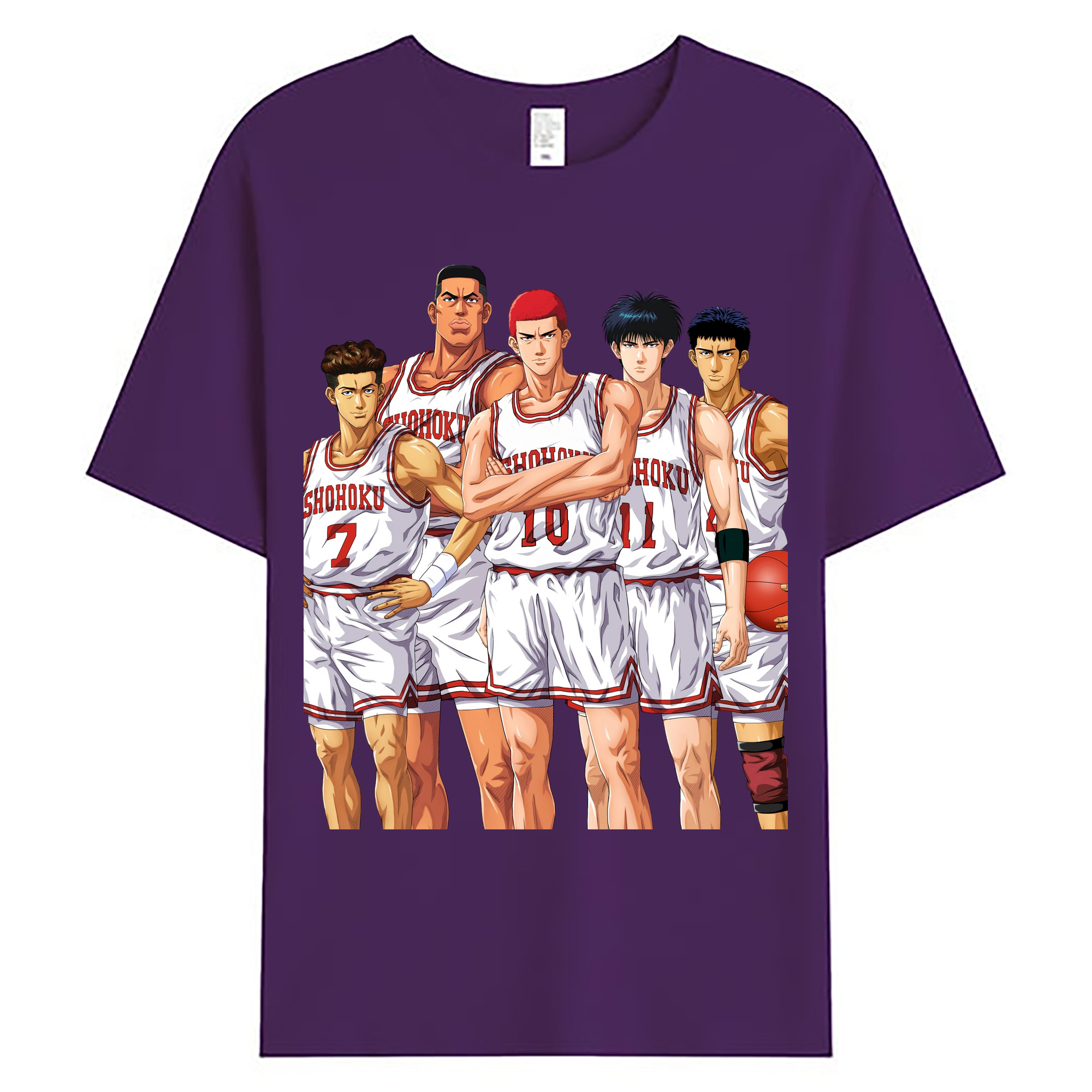 （画像用） SLAM DUNK／スラムダンク 綿100％ メンズ半袖Tシャツ｜肌触りやわらか＆通気性