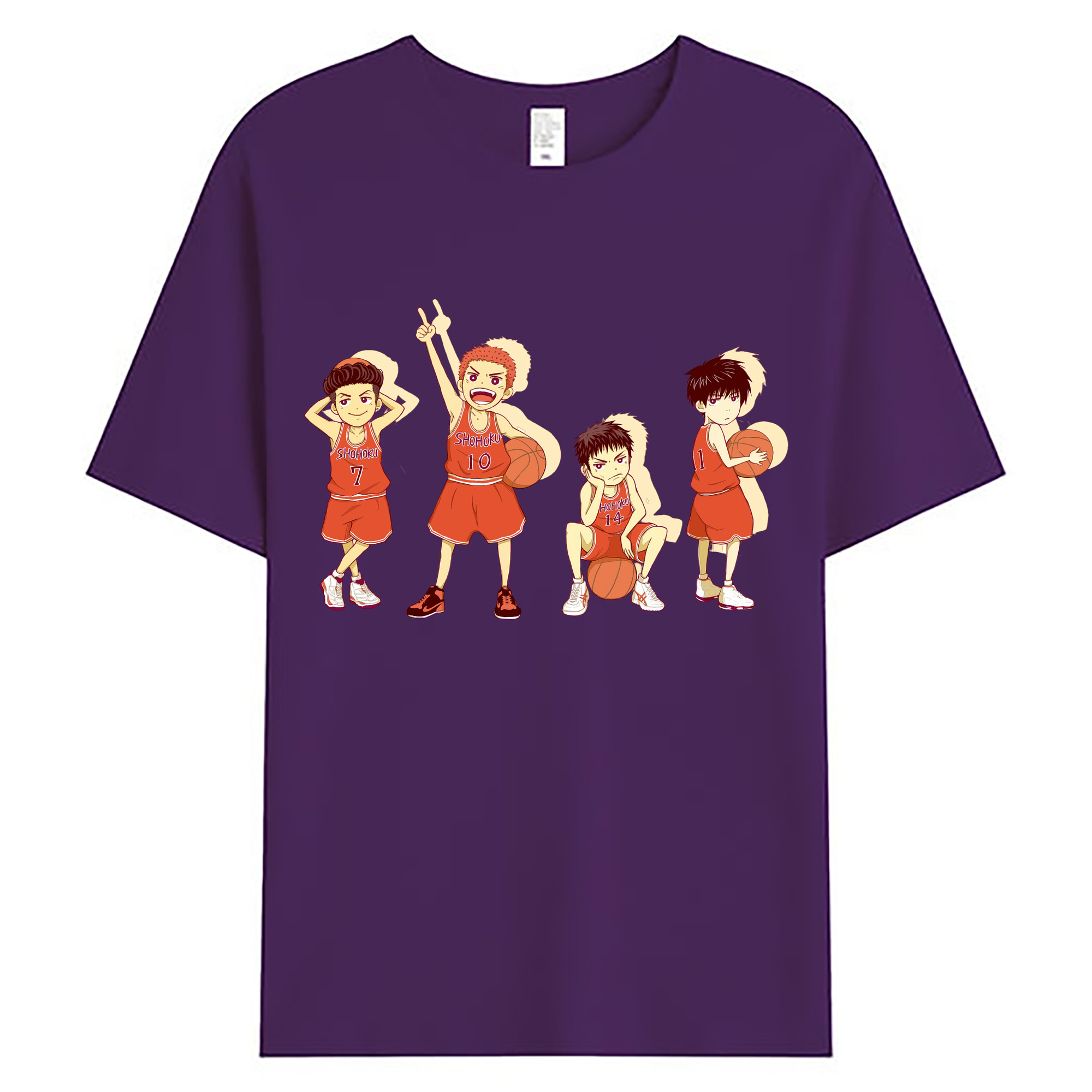 （画像用） SLAM DUNK／スラムダンク 綿100％ メンズ半袖Tシャツ｜肌触りやわらか＆通気性