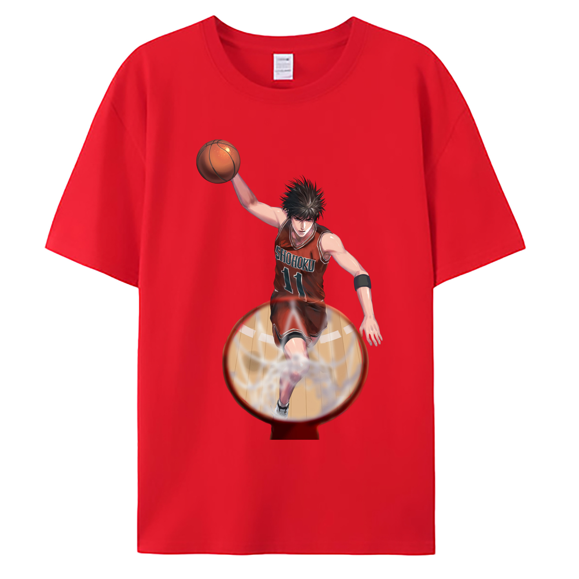 （画像用） SLAM DUNK／スラムダンク 綿100％ メンズ半袖Tシャツ｜肌触りやわらか＆通気性