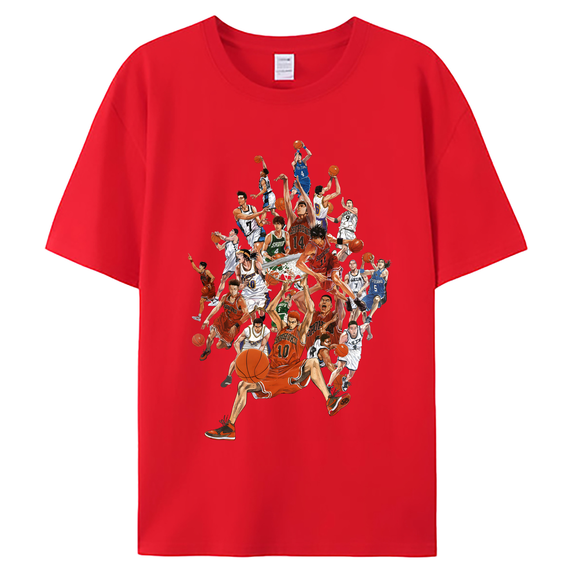 （画像用） SLAM DUNK／スラムダンク 綿100％ メンズ半袖Tシャツ｜肌触りやわらか＆通気性