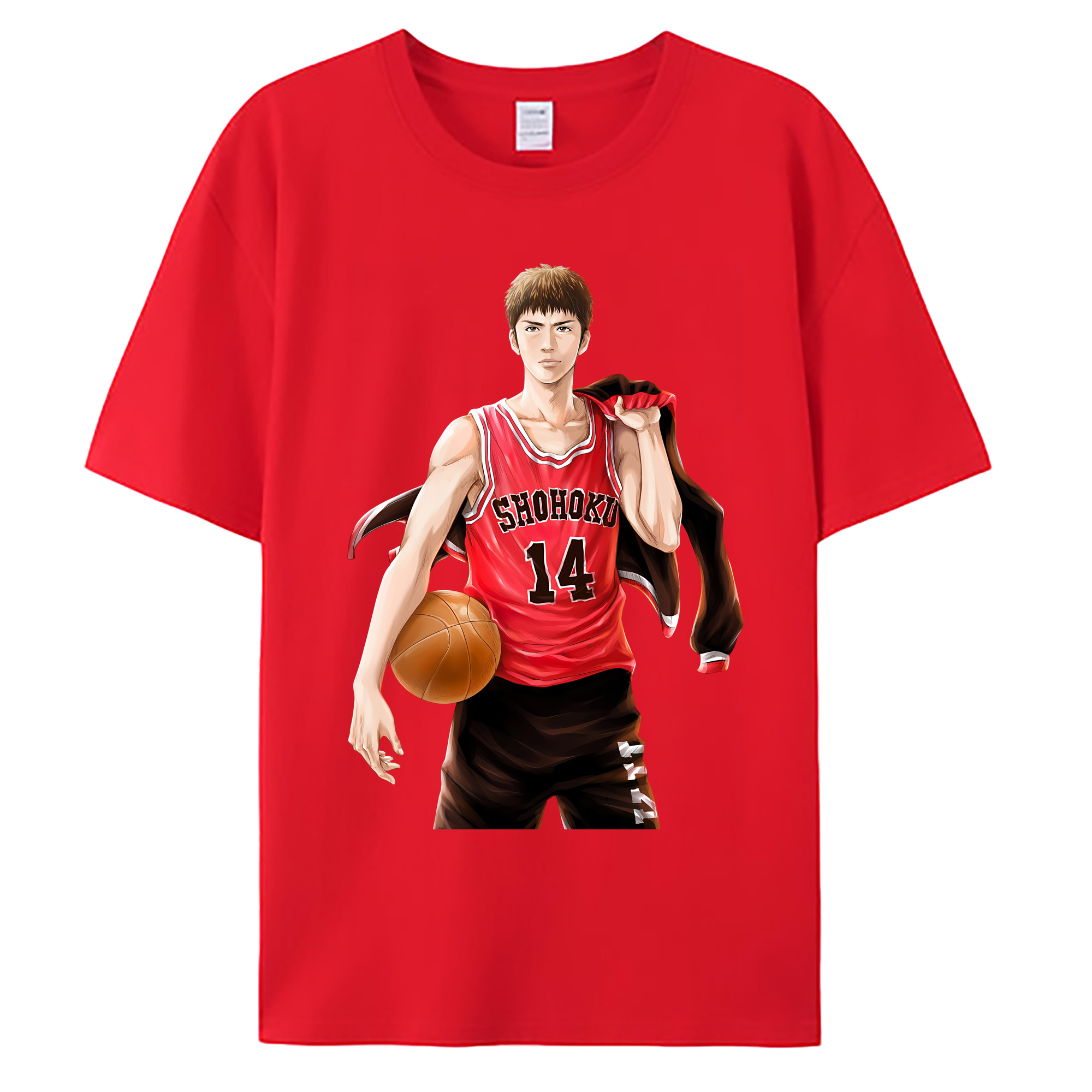 （画像用） SLAM DUNK／スラムダンク 綿100％ メンズ半袖Tシャツ｜肌触りやわらか＆通気性