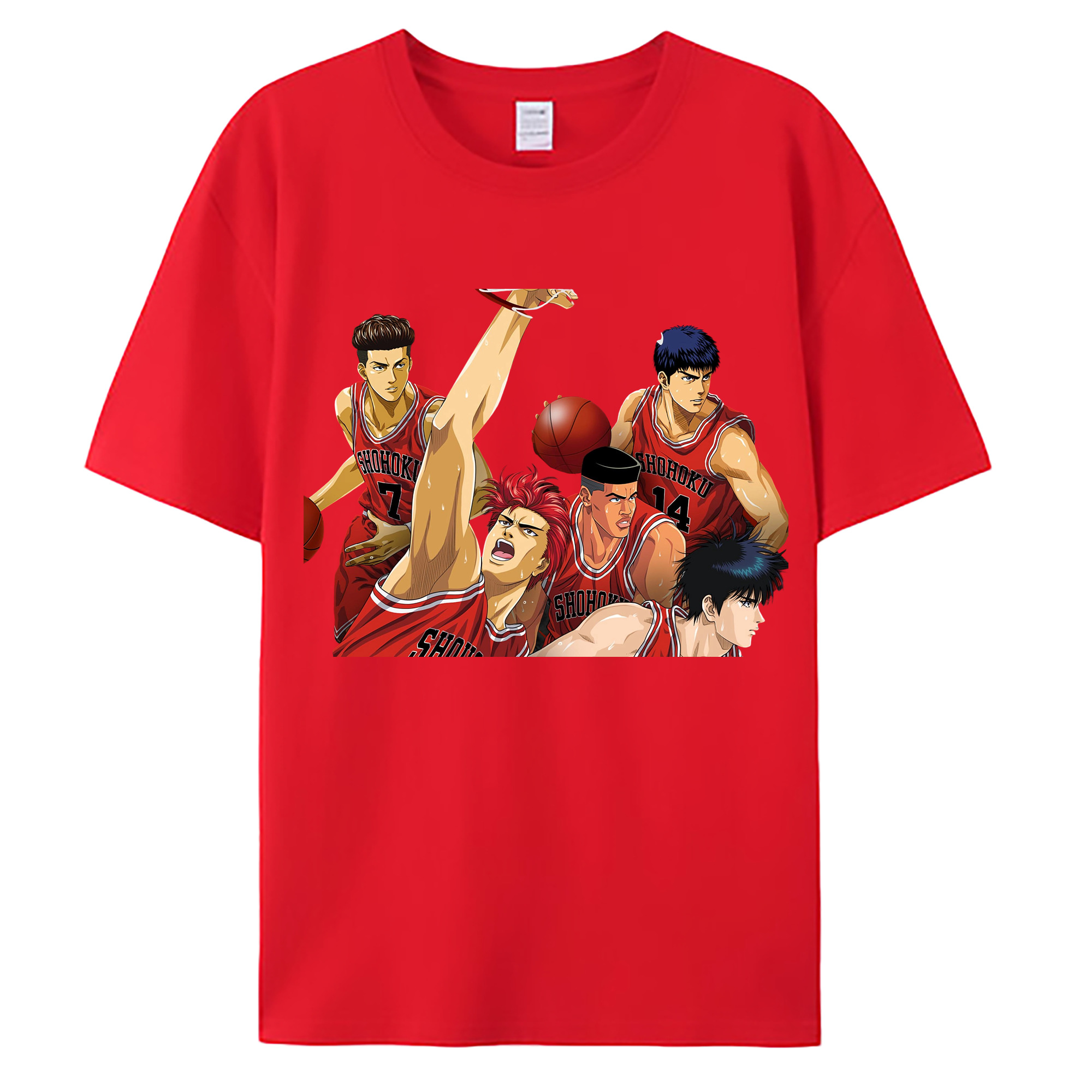 （画像用） SLAM DUNK／スラムダンク 綿100％ メンズ半袖Tシャツ｜肌触りやわらか＆通気性