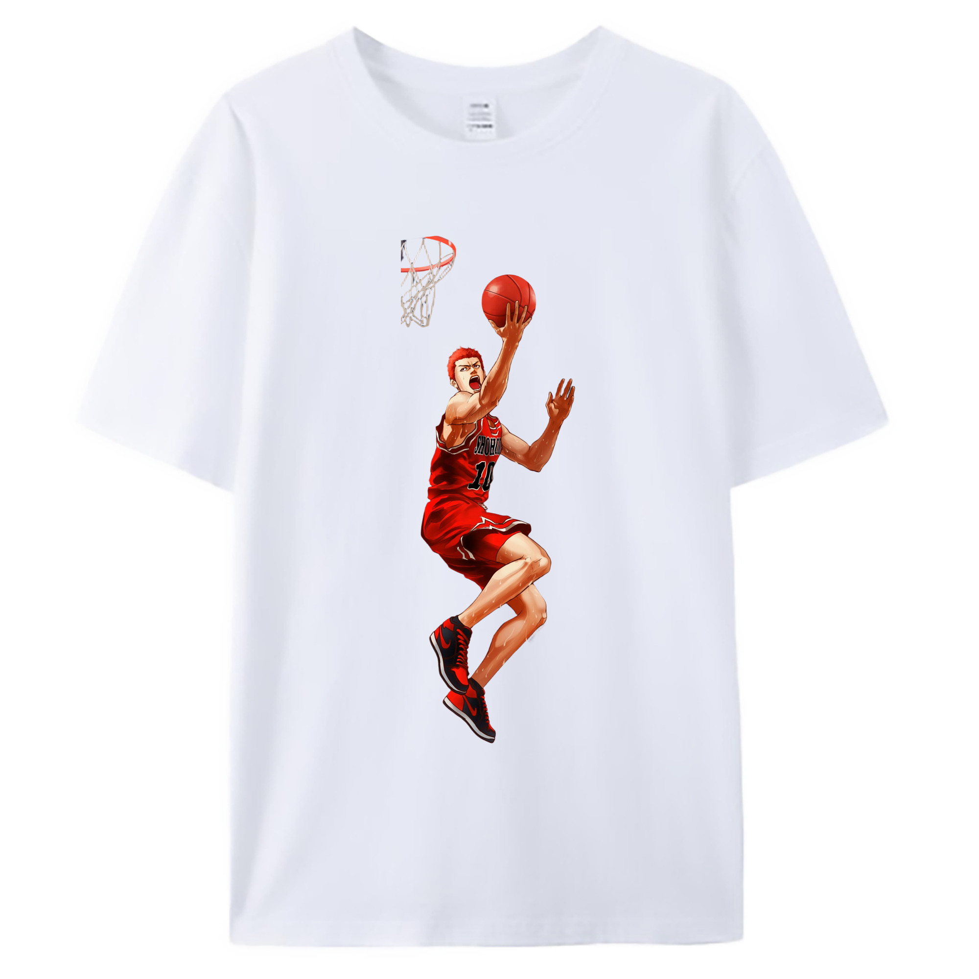 （画像用） SLAM DUNK／スラムダンク 綿100％ メンズ半袖Tシャツ｜肌触りやわらか＆通気性