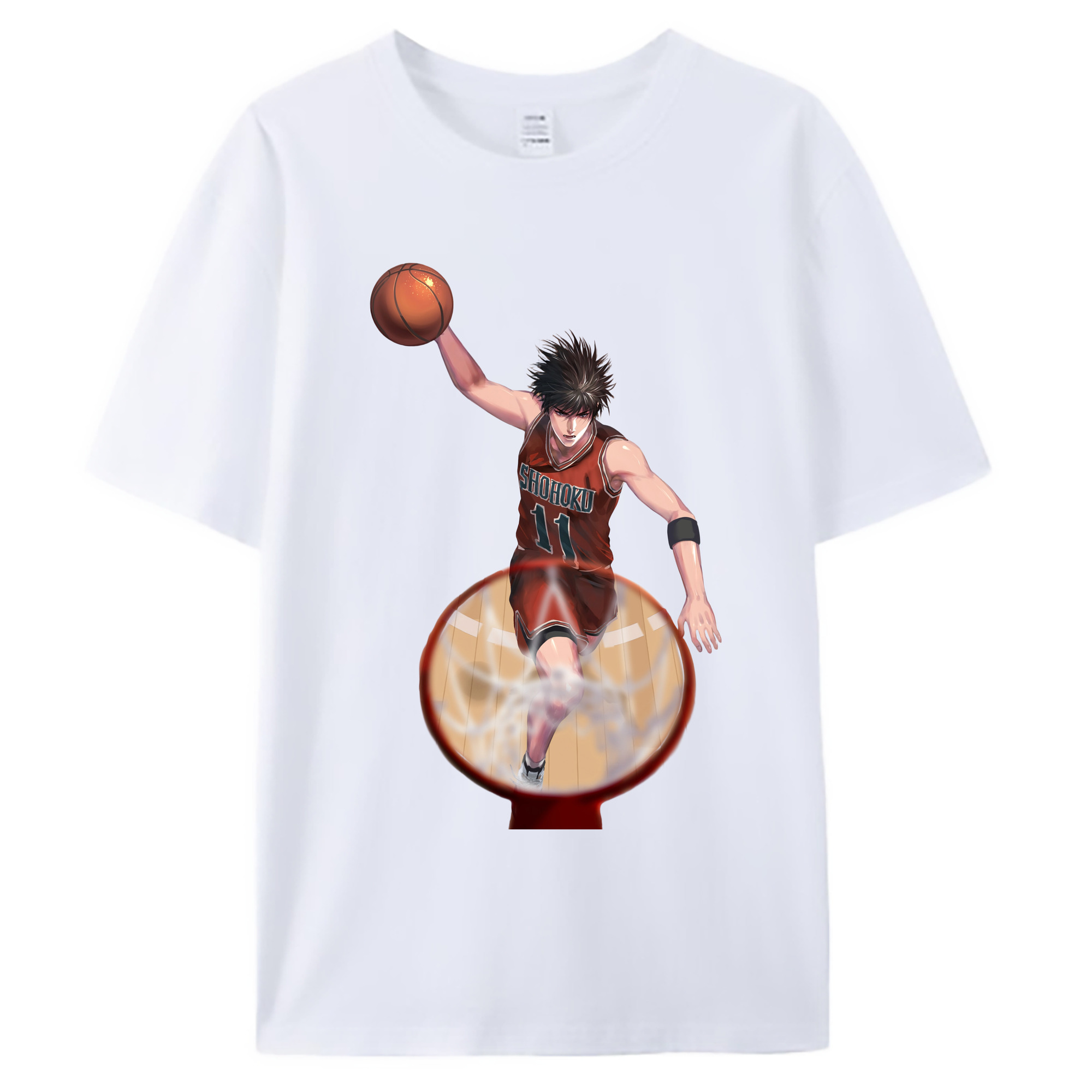 （画像用） SLAM DUNK／スラムダンク 綿100％ メンズ半袖Tシャツ｜肌触りやわらか＆通気性