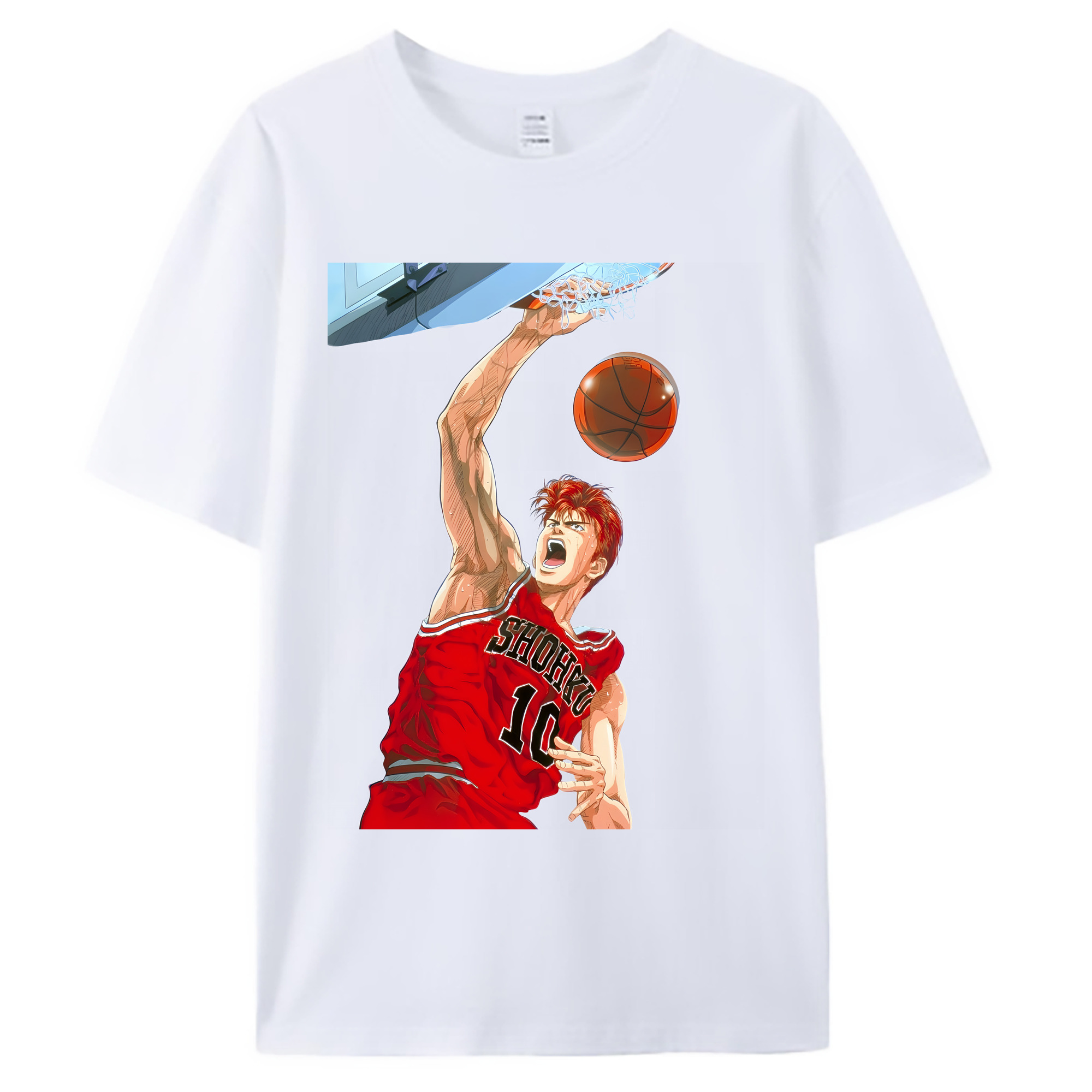 （画像用） SLAM DUNK／スラムダンク 綿100％ メンズ半袖Tシャツ｜肌触りやわらか＆通気性