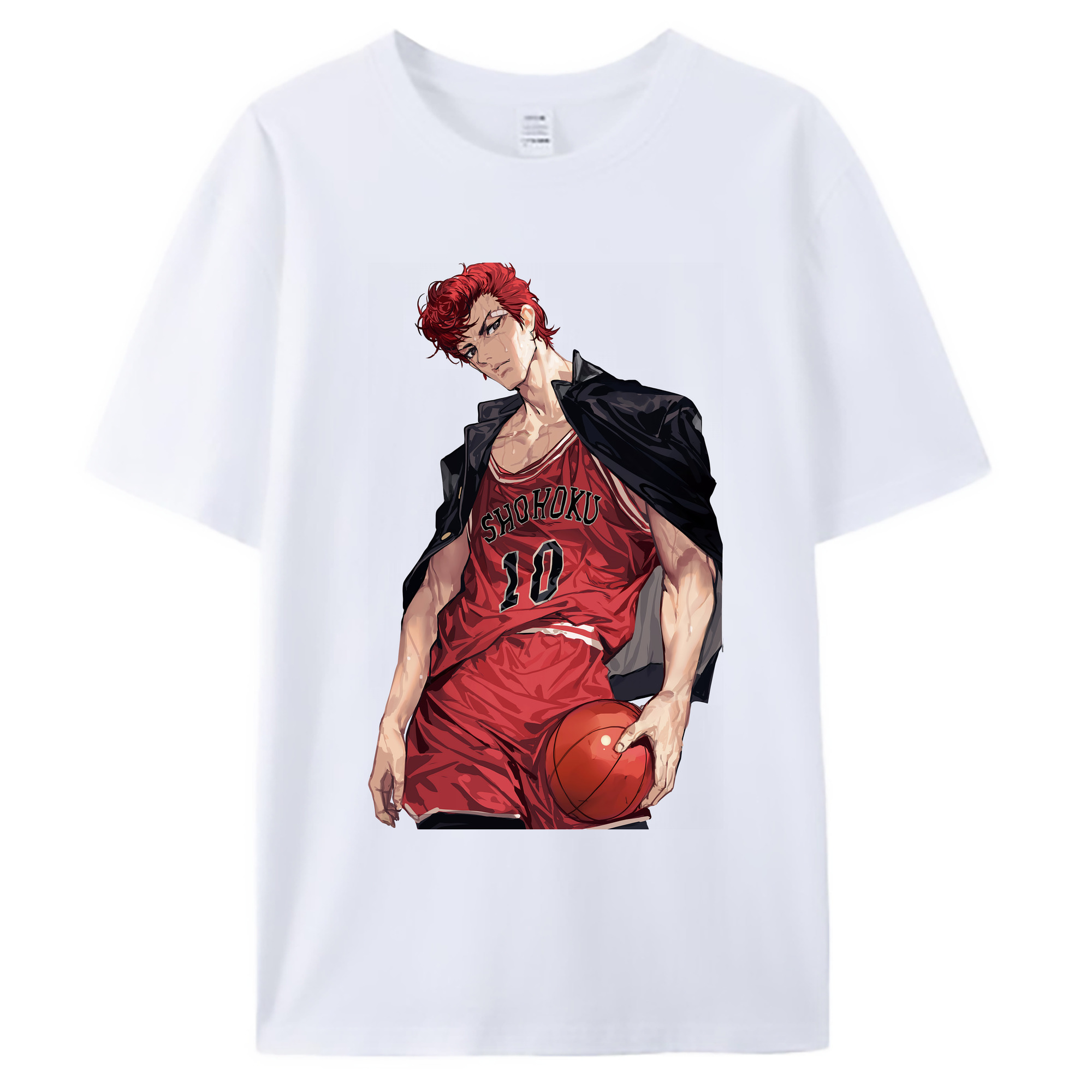（画像用） SLAM DUNK／スラムダンク 綿100％ メンズ半袖Tシャツ｜肌触りやわらか＆通気性