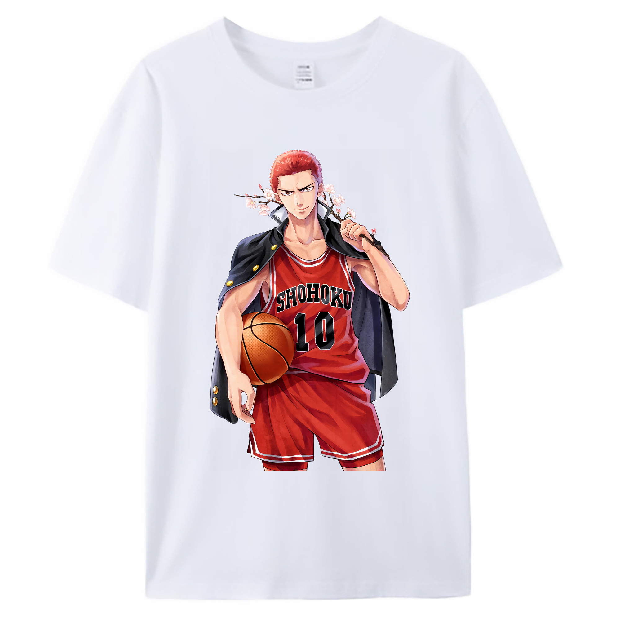 （画像用） SLAM DUNK／スラムダンク 綿100％ メンズ半袖Tシャツ｜肌触りやわらか＆通気性