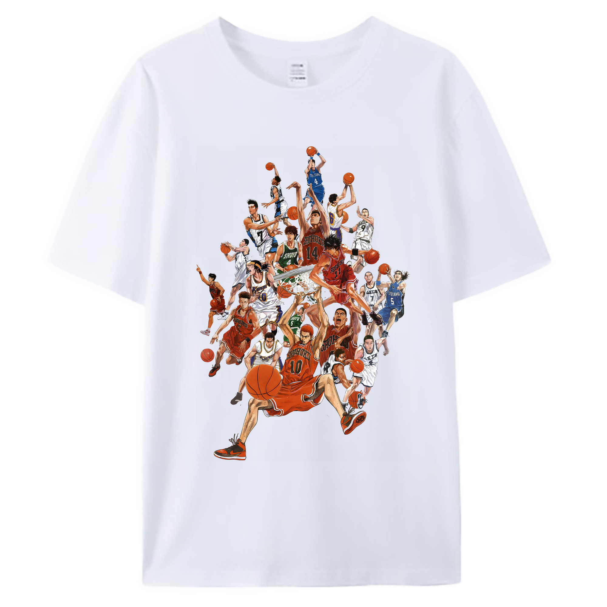 （画像用） SLAM DUNK／スラムダンク 綿100％ メンズ半袖Tシャツ｜肌触りやわらか＆通気性