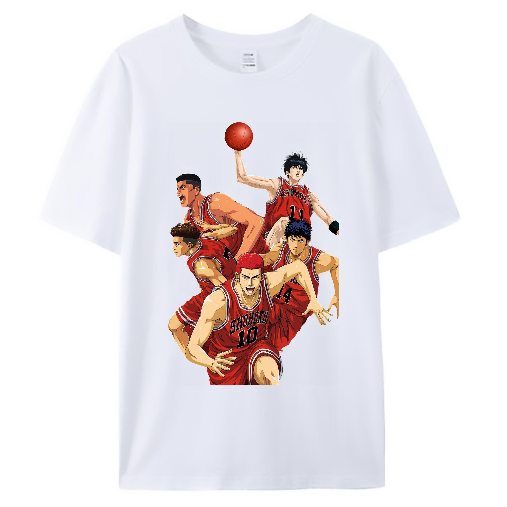 （画像用） SLAM DUNK／スラムダンク 綿100％ メンズ半袖Tシャツ｜肌触りやわらか＆通気性