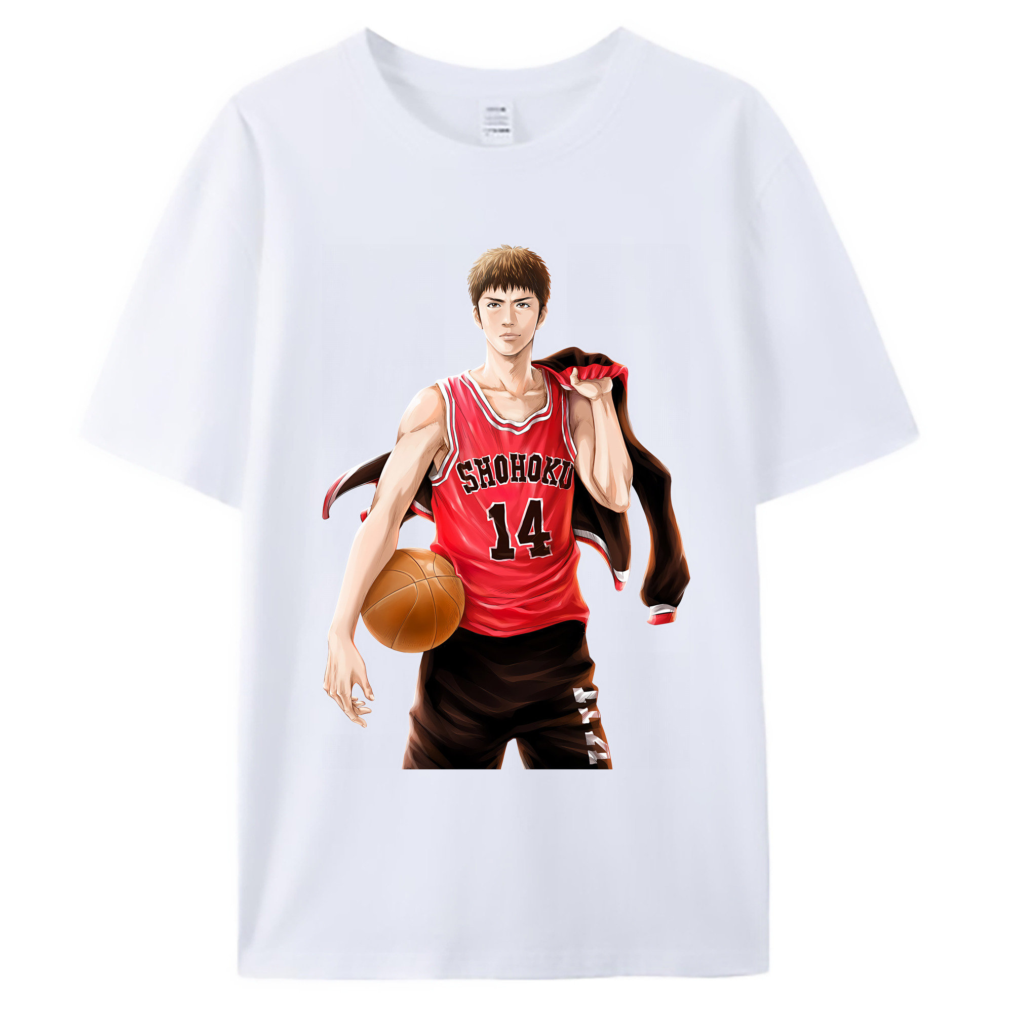 （画像用） SLAM DUNK／スラムダンク 綿100％ メンズ半袖Tシャツ｜肌触りやわらか＆通気性