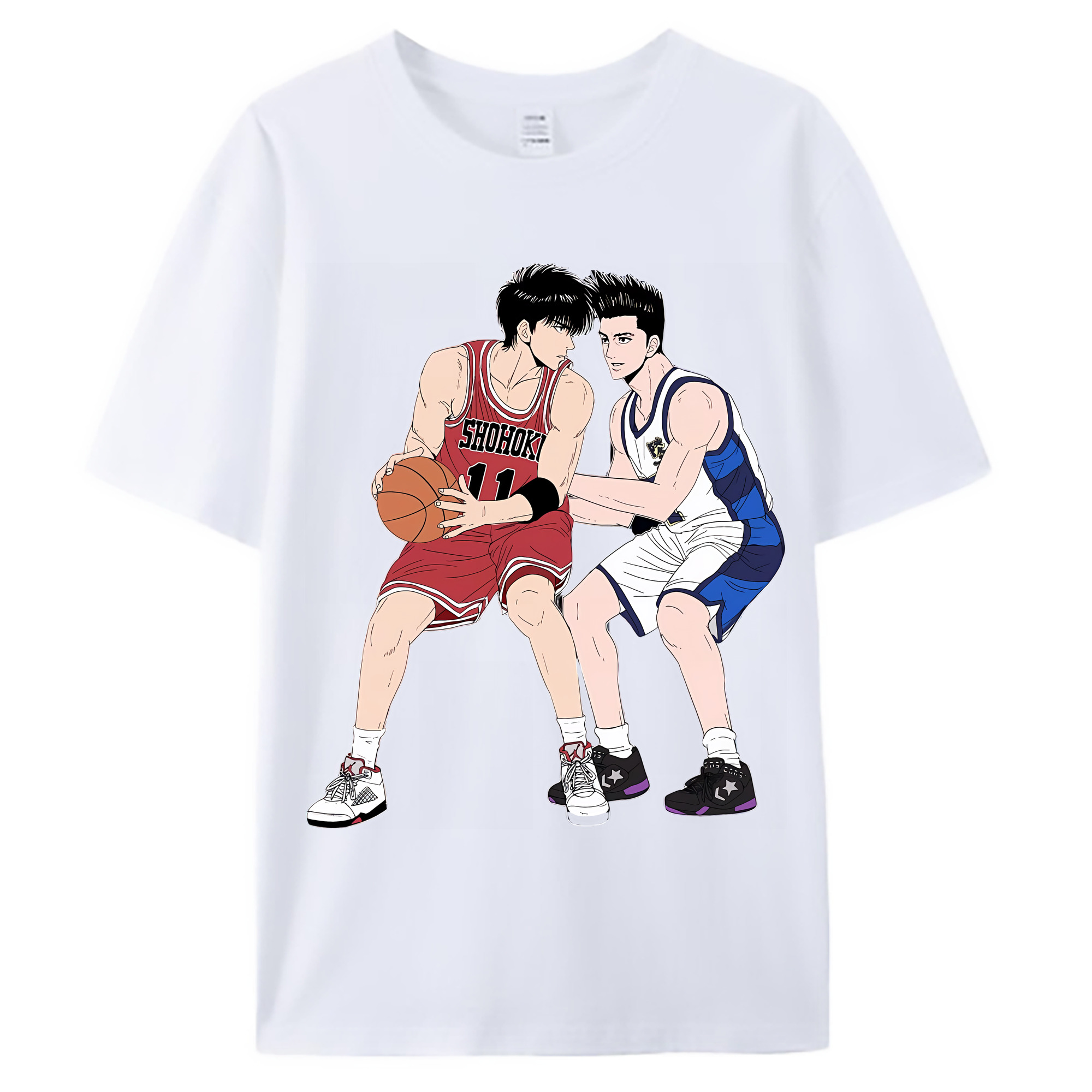 （画像用） SLAM DUNK／スラムダンク 綿100％ メンズ半袖Tシャツ｜肌触りやわらか＆通気性