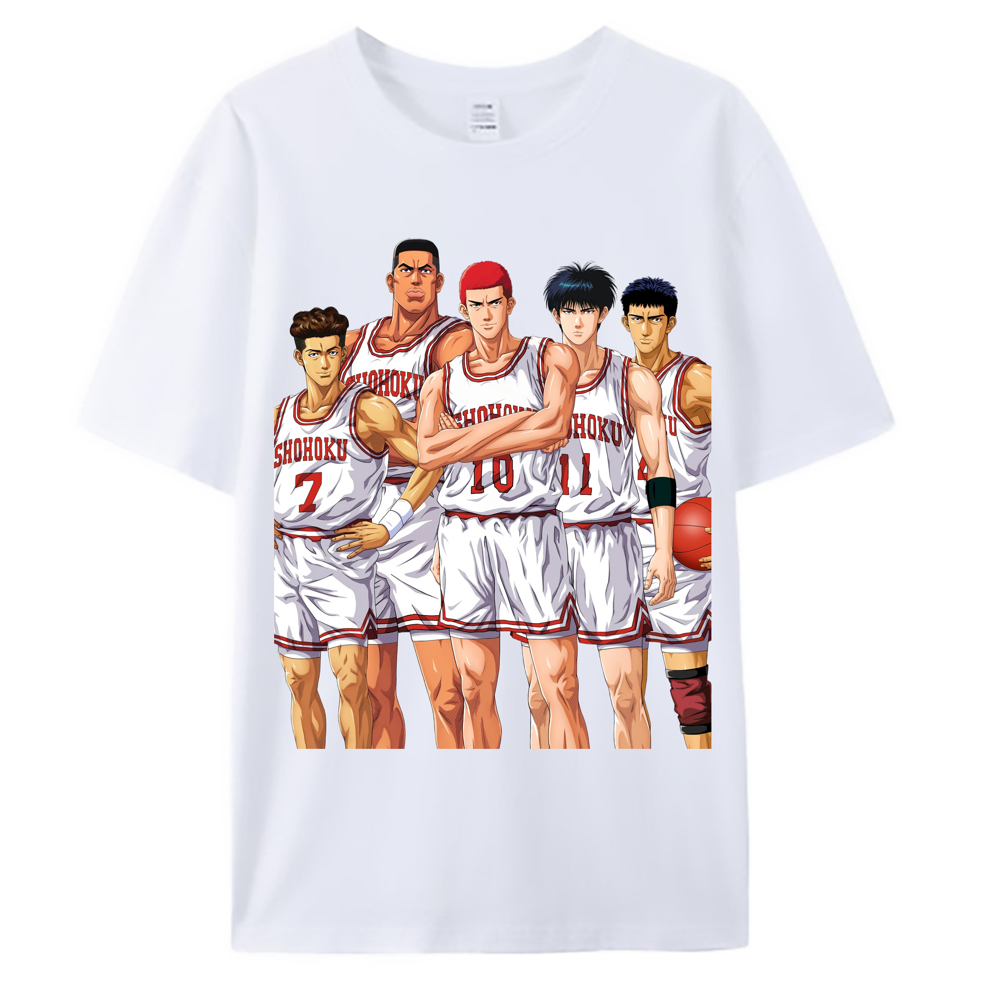 （画像用） SLAM DUNK／スラムダンク 綿100％ メンズ半袖Tシャツ｜肌触りやわらか＆通気性