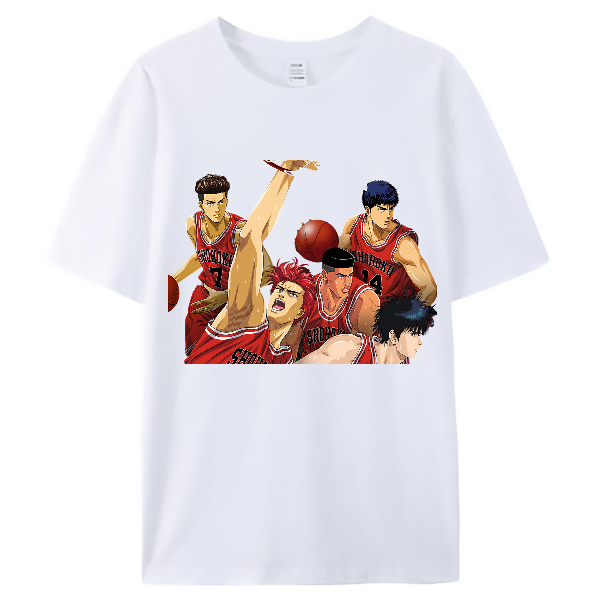 （画像用） SLAM DUNK／スラムダンク 綿100％ メンズ半袖Tシャツ｜肌触りやわらか＆通気性