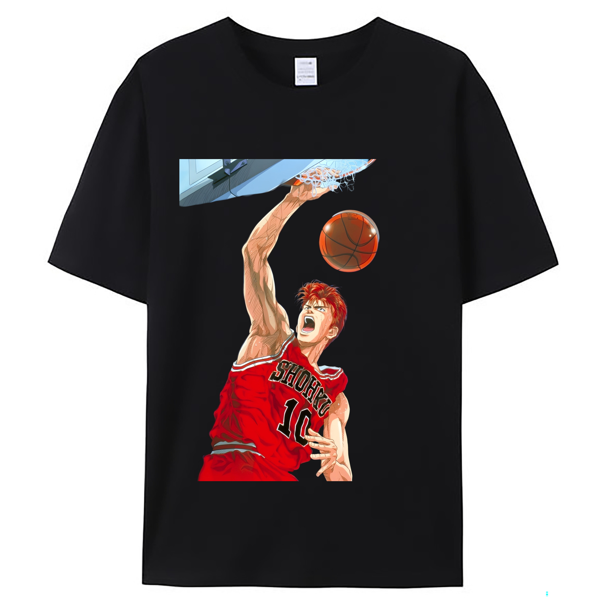 （画像用） SLAM DUNK／スラムダンク レディースカジュアルプリントTシャツ（綿100％）