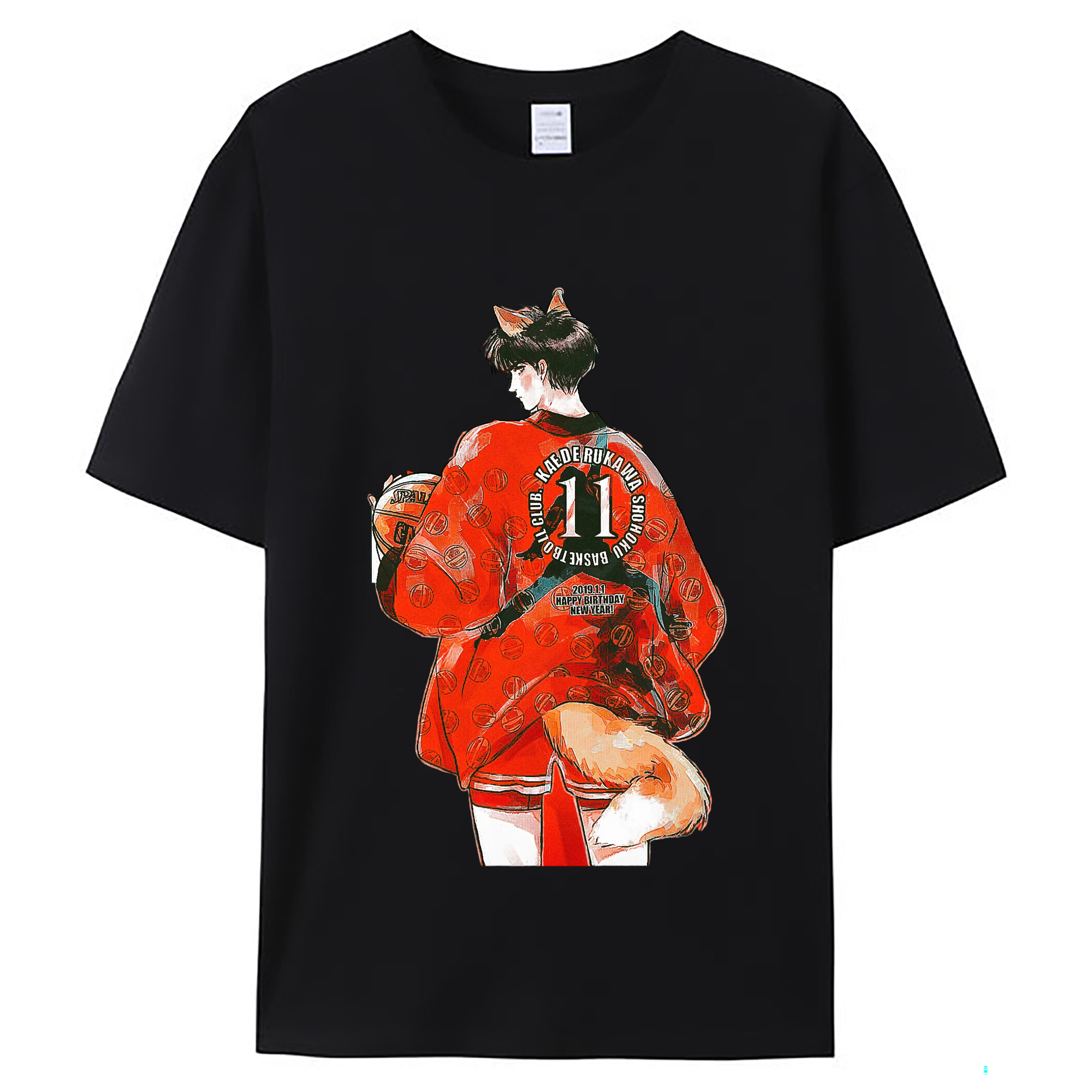 （画像用） SLAM DUNK／スラムダンク レディースカジュアルプリントTシャツ（綿100％）