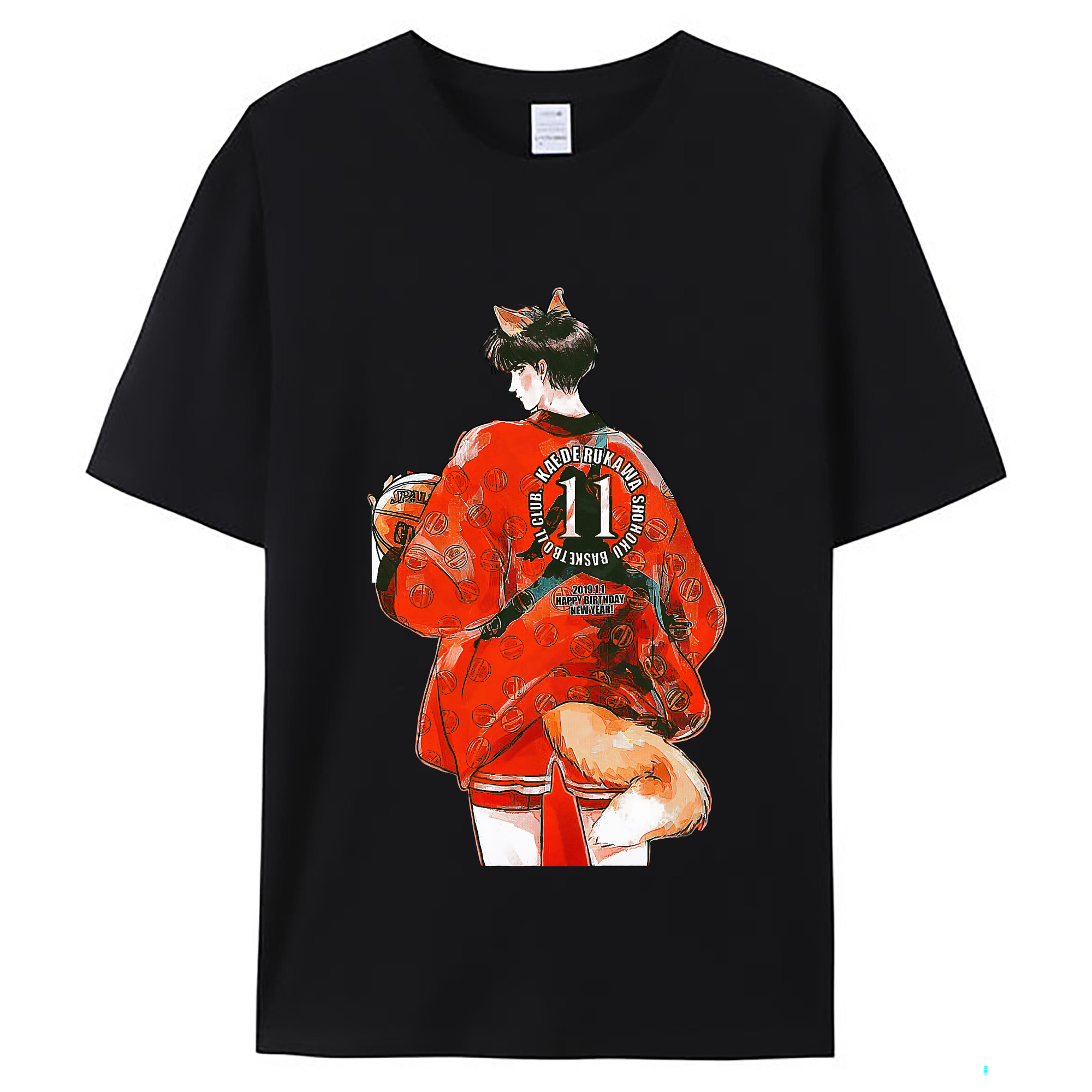 （画像用） SLAM DUNK／スラムダンク レディースカジュアルプリントTシャツ（綿100％）
