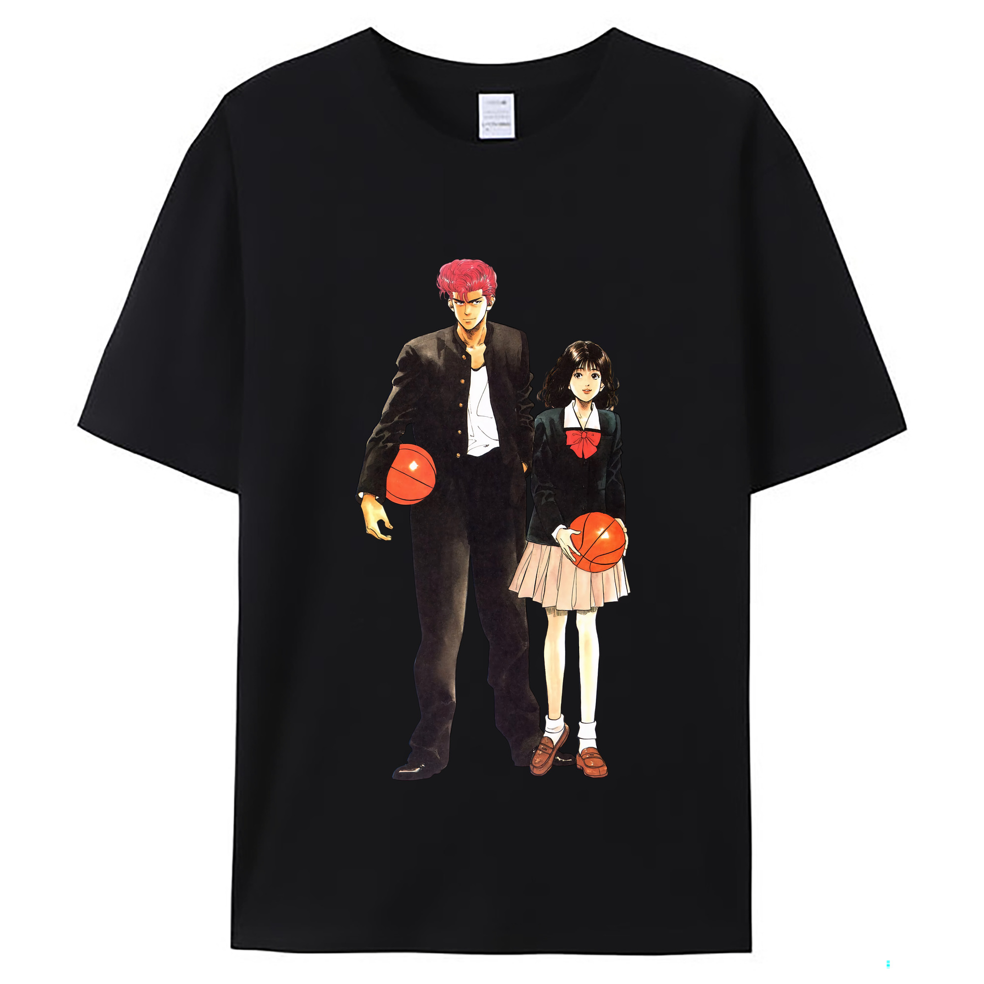 （画像用） SLAM DUNK／スラムダンク レディースカジュアルプリントTシャツ（綿100％）