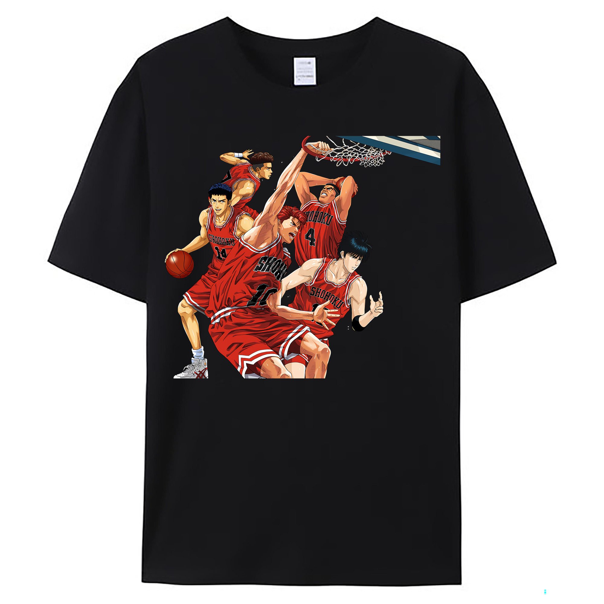 （画像用） SLAM DUNK／スラムダンク レディースカジュアルプリントTシャツ（綿100％）
