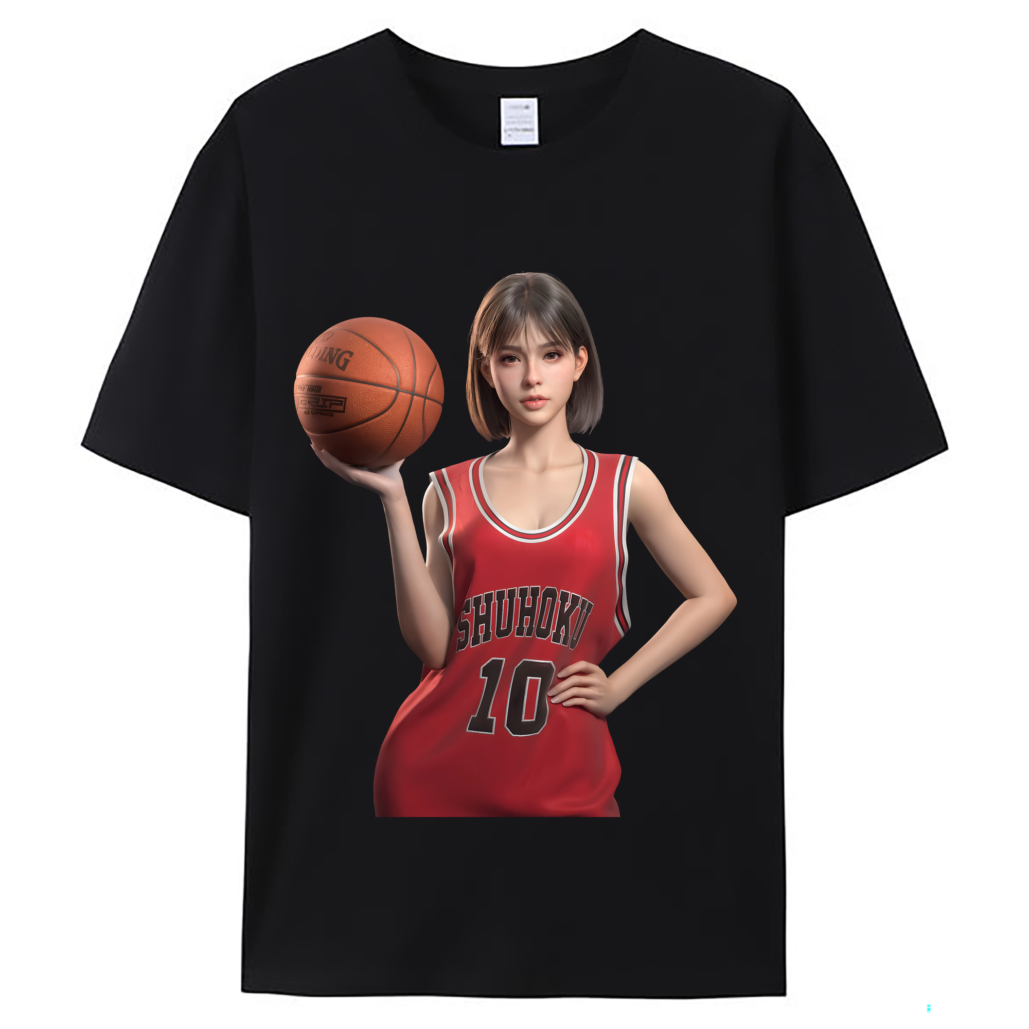 （画像用） SLAM DUNK／スラムダンク レディースカジュアルプリントTシャツ（綿100％）