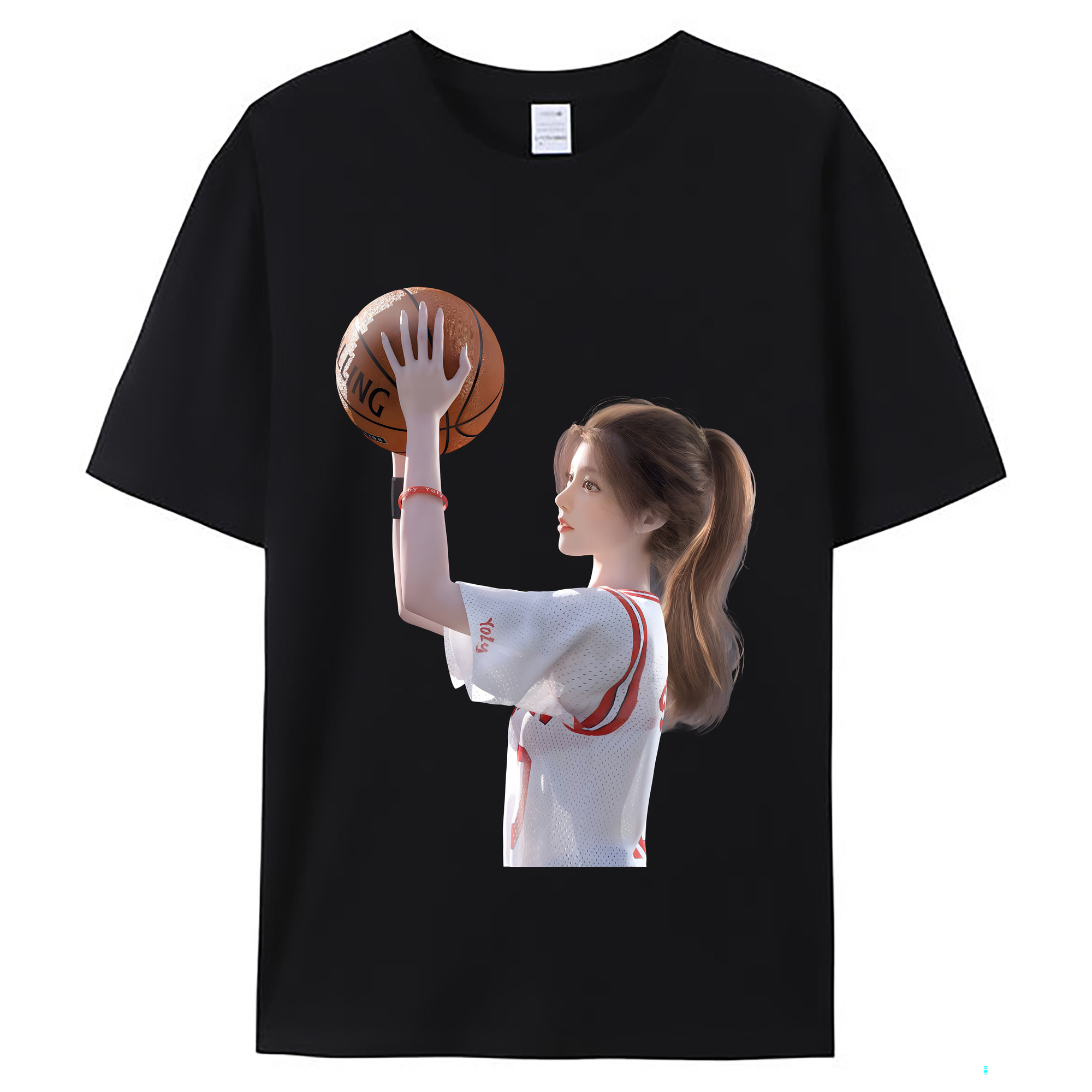 （画像用） SLAM DUNK／スラムダンク レディースカジュアルプリントTシャツ（綿100％）