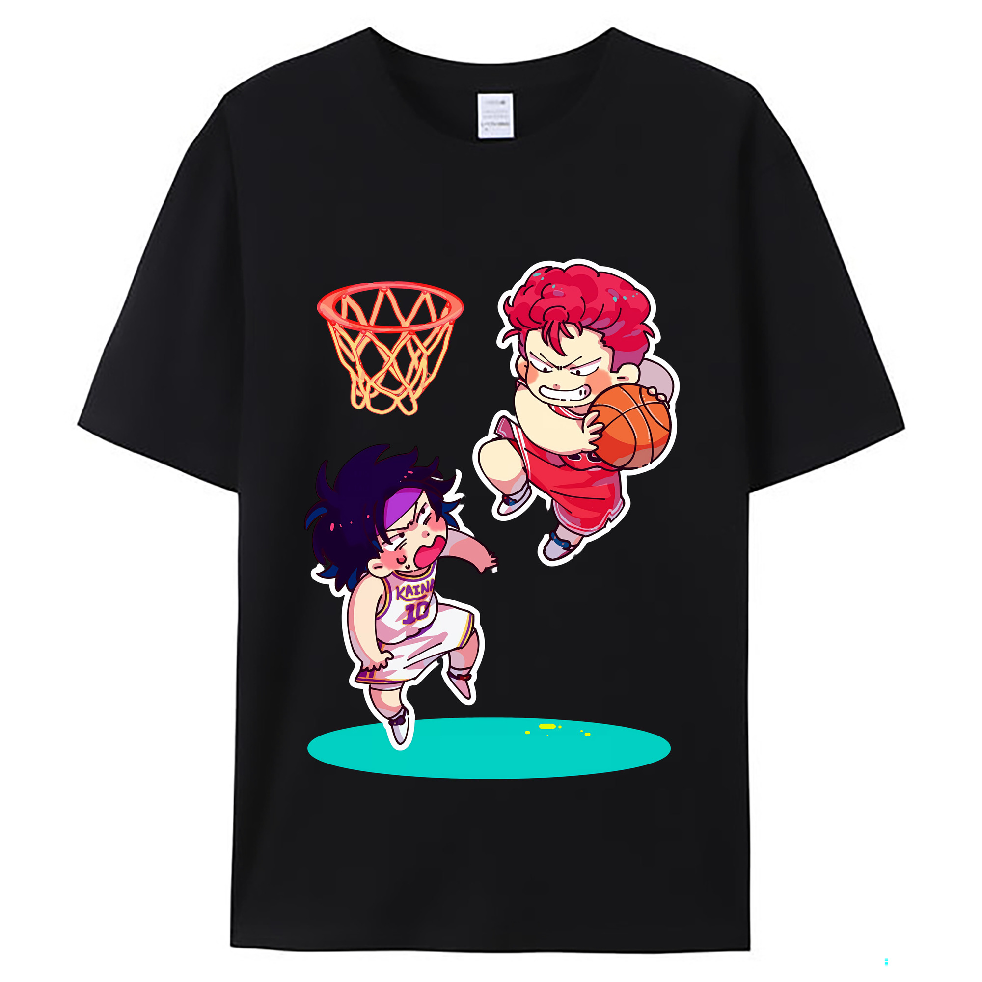 （画像用） SLAM DUNK／スラムダンク レディースカジュアルプリントTシャツ（綿100％）