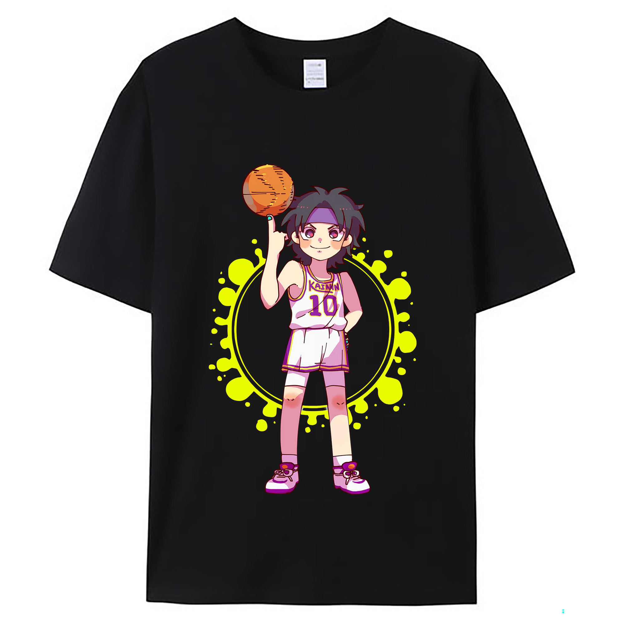 （画像用） SLAM DUNK／スラムダンク レディースカジュアルプリントTシャツ（綿100％）