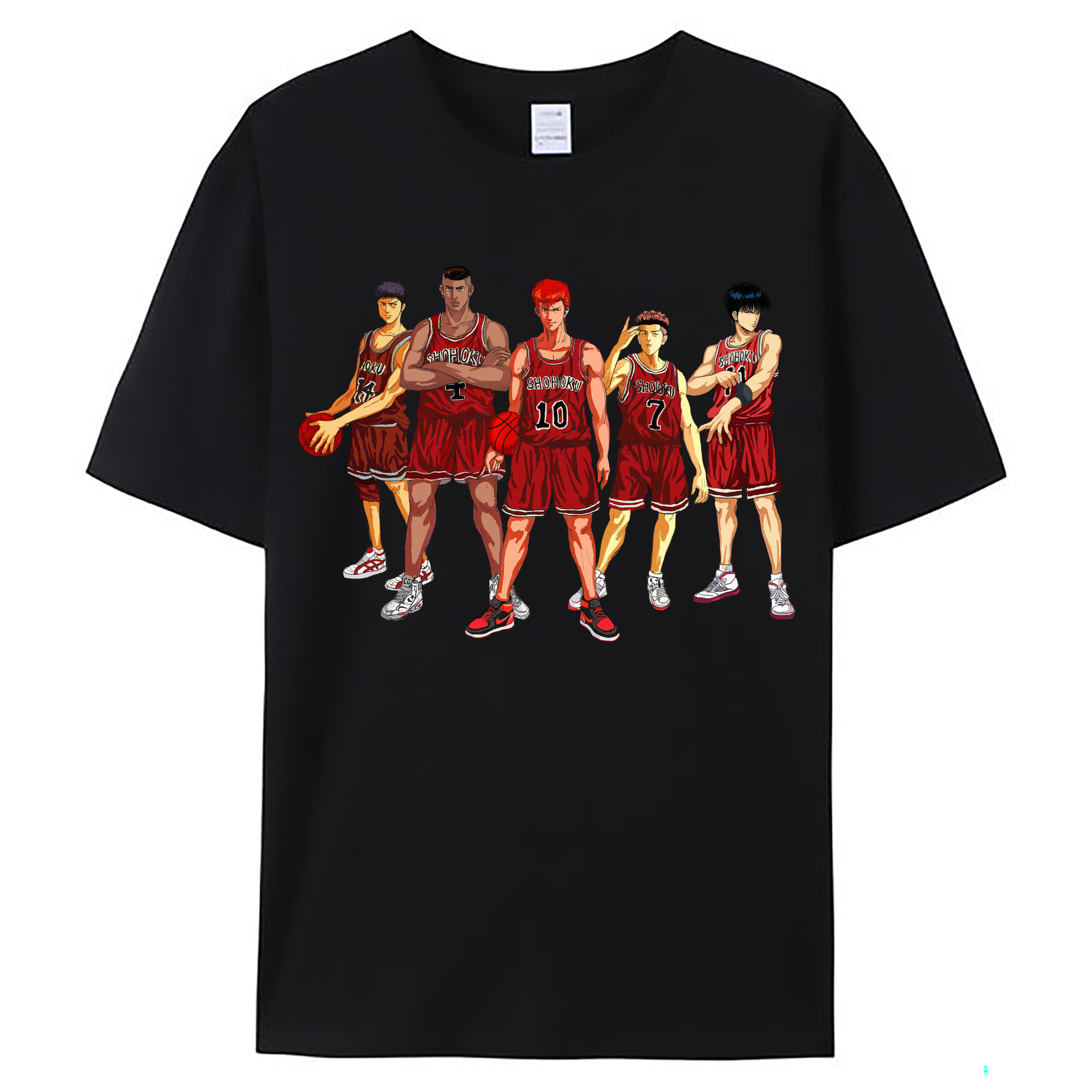 （画像用） SLAM DUNK／スラムダンク レディースカジュアルプリントTシャツ（綿100％）