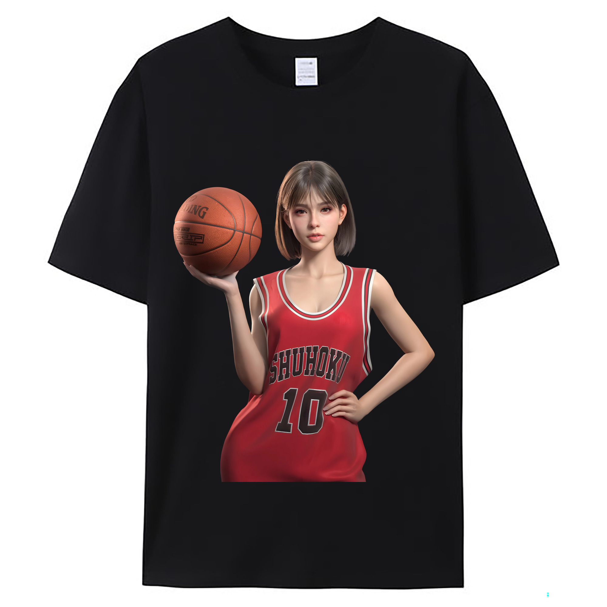 （画像用） SLAM DUNK／スラムダンク レディースカジュアルプリントTシャツ（綿100％）