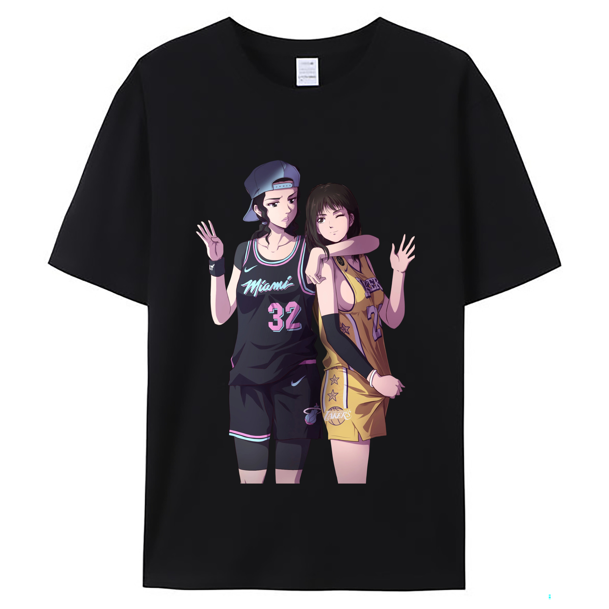 （画像用） SLAM DUNK／スラムダンク レディースカジュアルプリントTシャツ（綿100％）