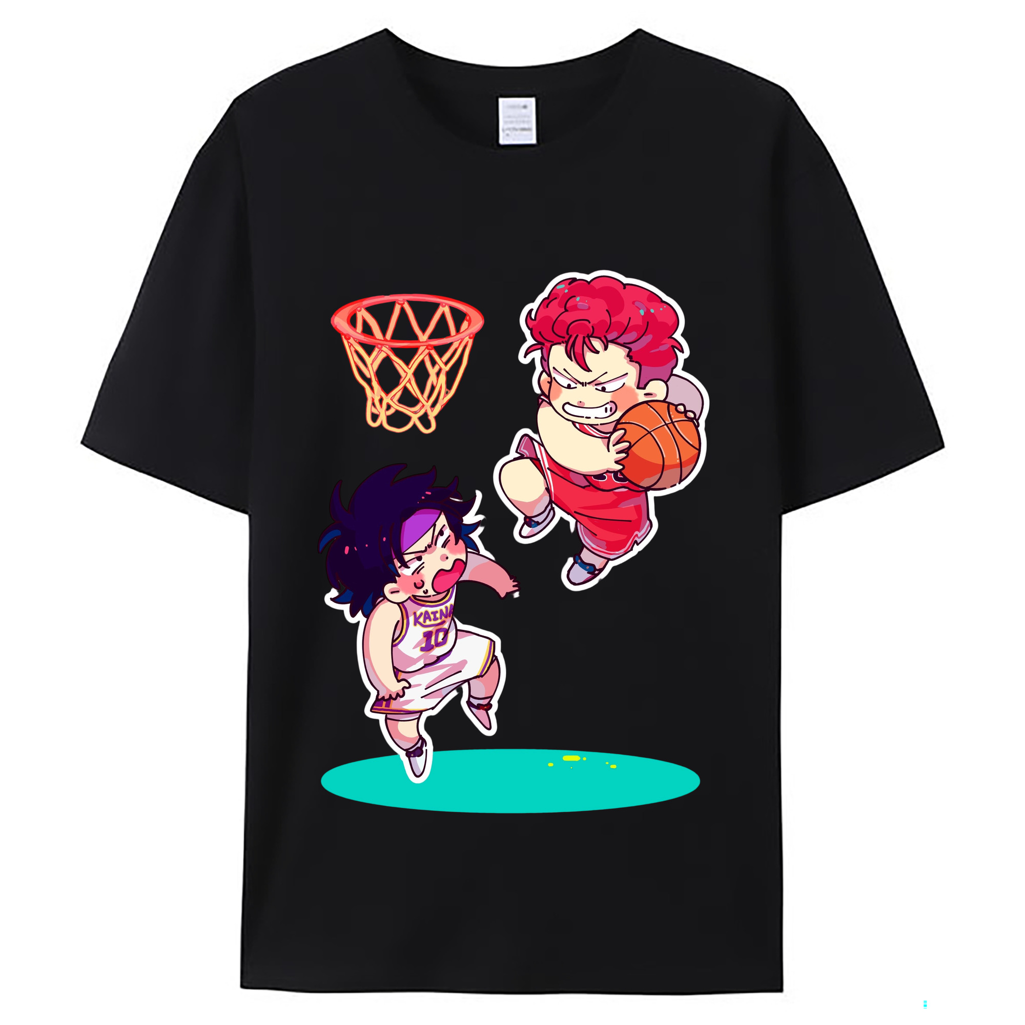 （画像用） SLAM DUNK／スラムダンク レディースカジュアルプリントTシャツ（綿100％）