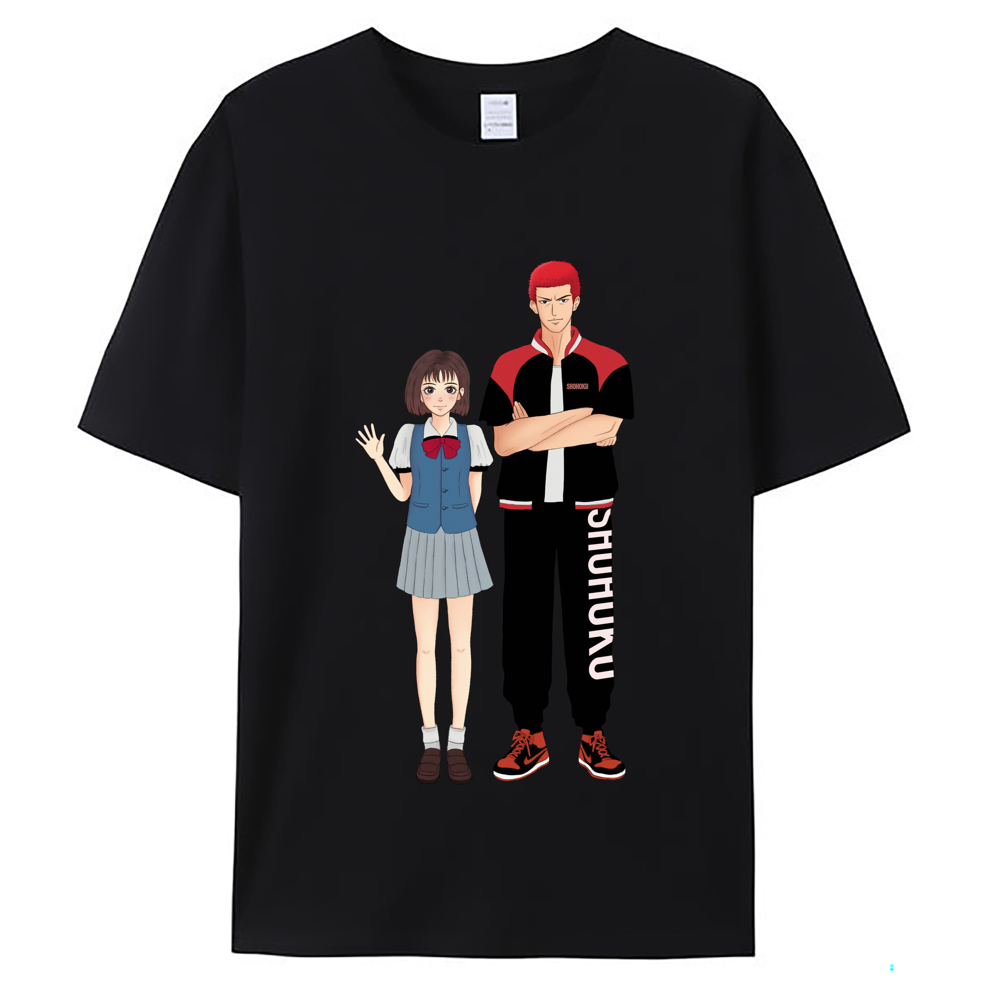 （画像用） SLAM DUNK／スラムダンク レディースカジュアルプリントTシャツ（綿100％）