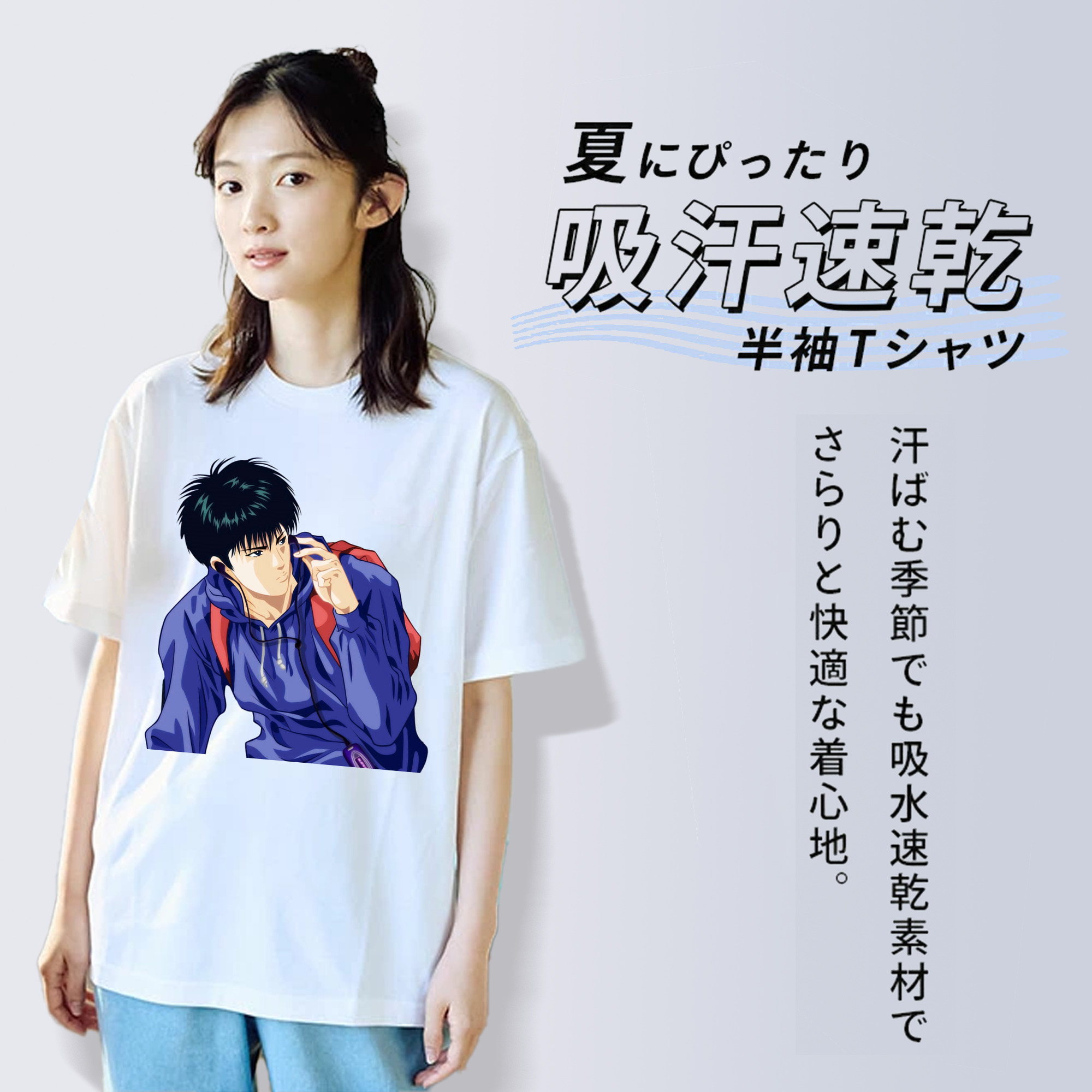 SLAM DUNK／スラムダンク レディースカジュアルプリントTシャツ（綿100％）